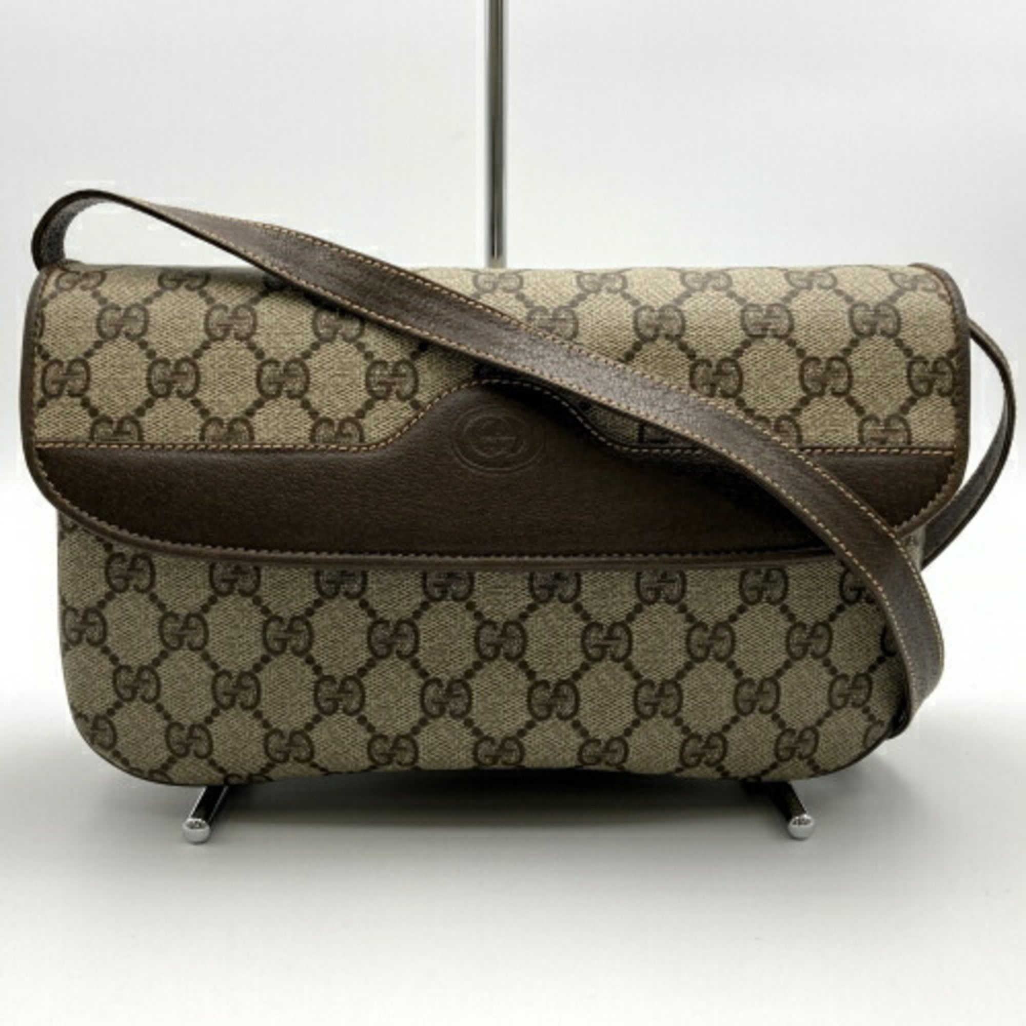 Neo Vintage Flap Belt Bag GG Coated Canvas
