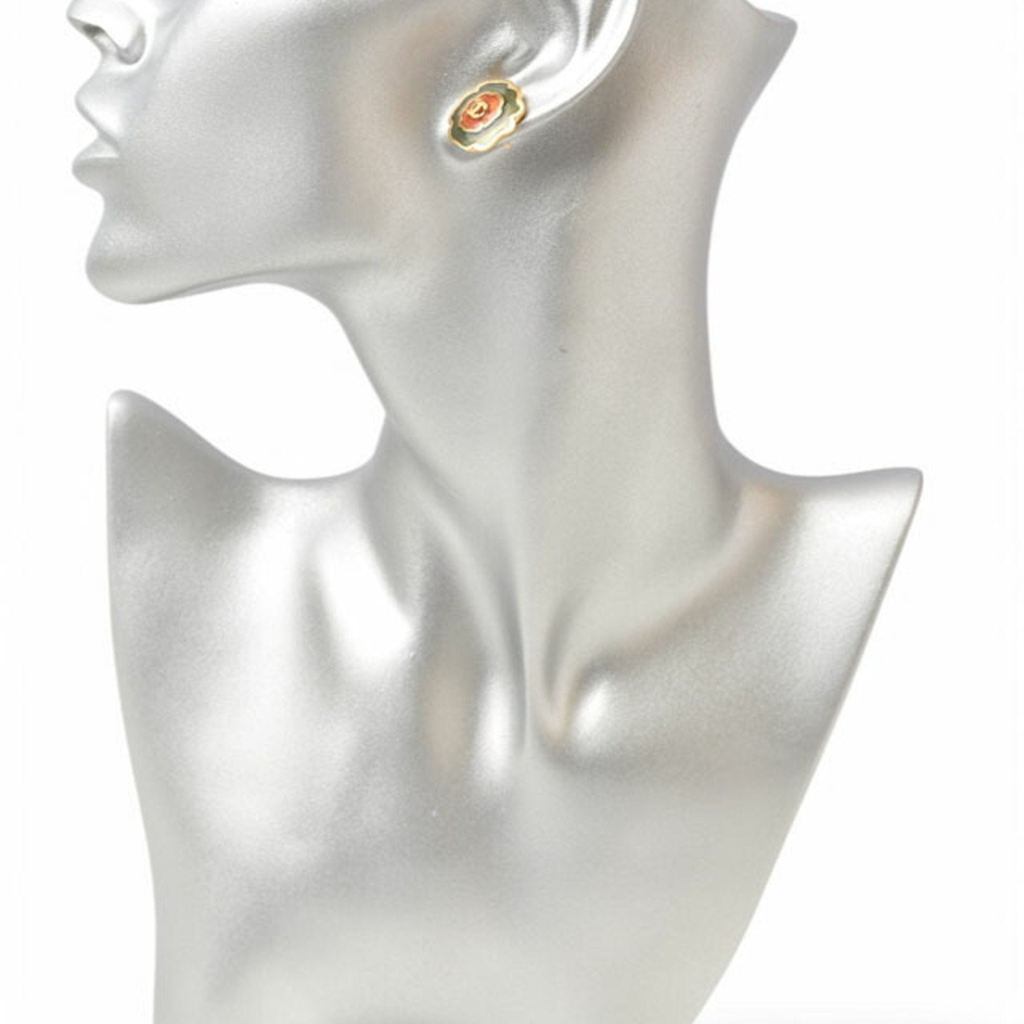 Earrings Gold-Tone Metal