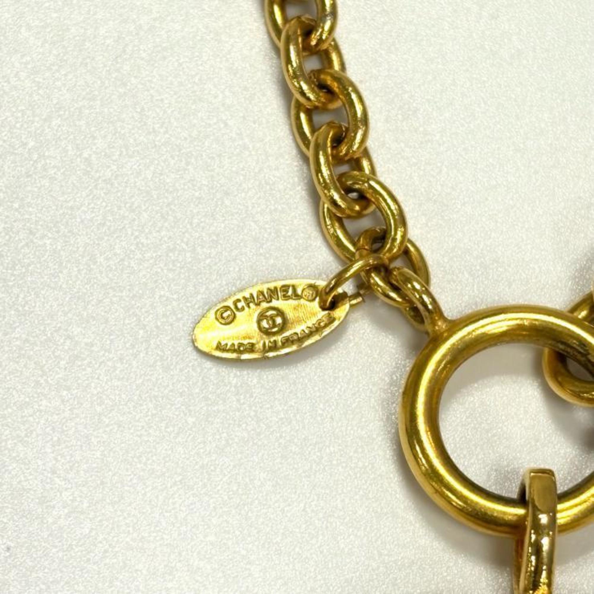 CC Logo Pendant Necklace Metal