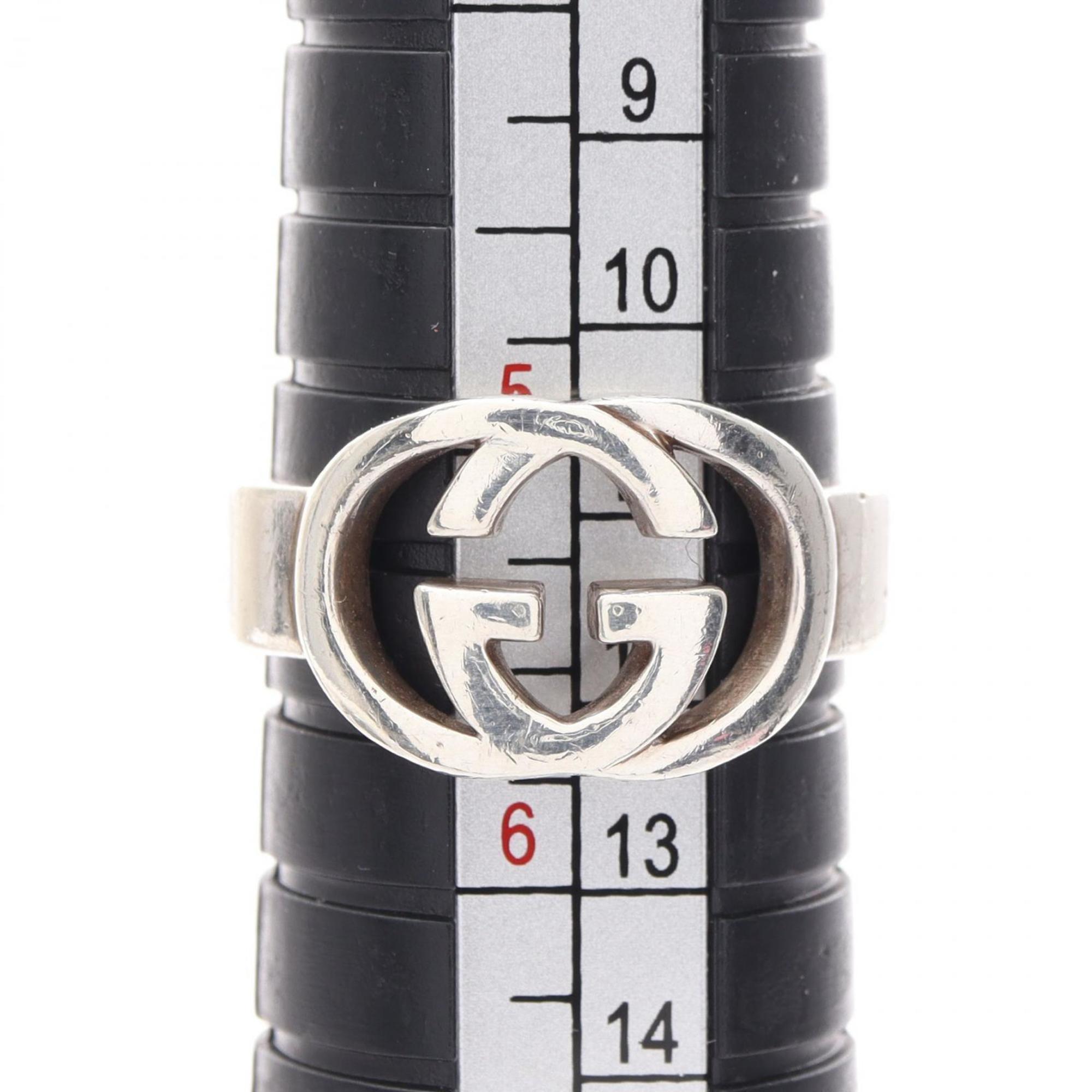 Interlocking G Ring Sterling Silver