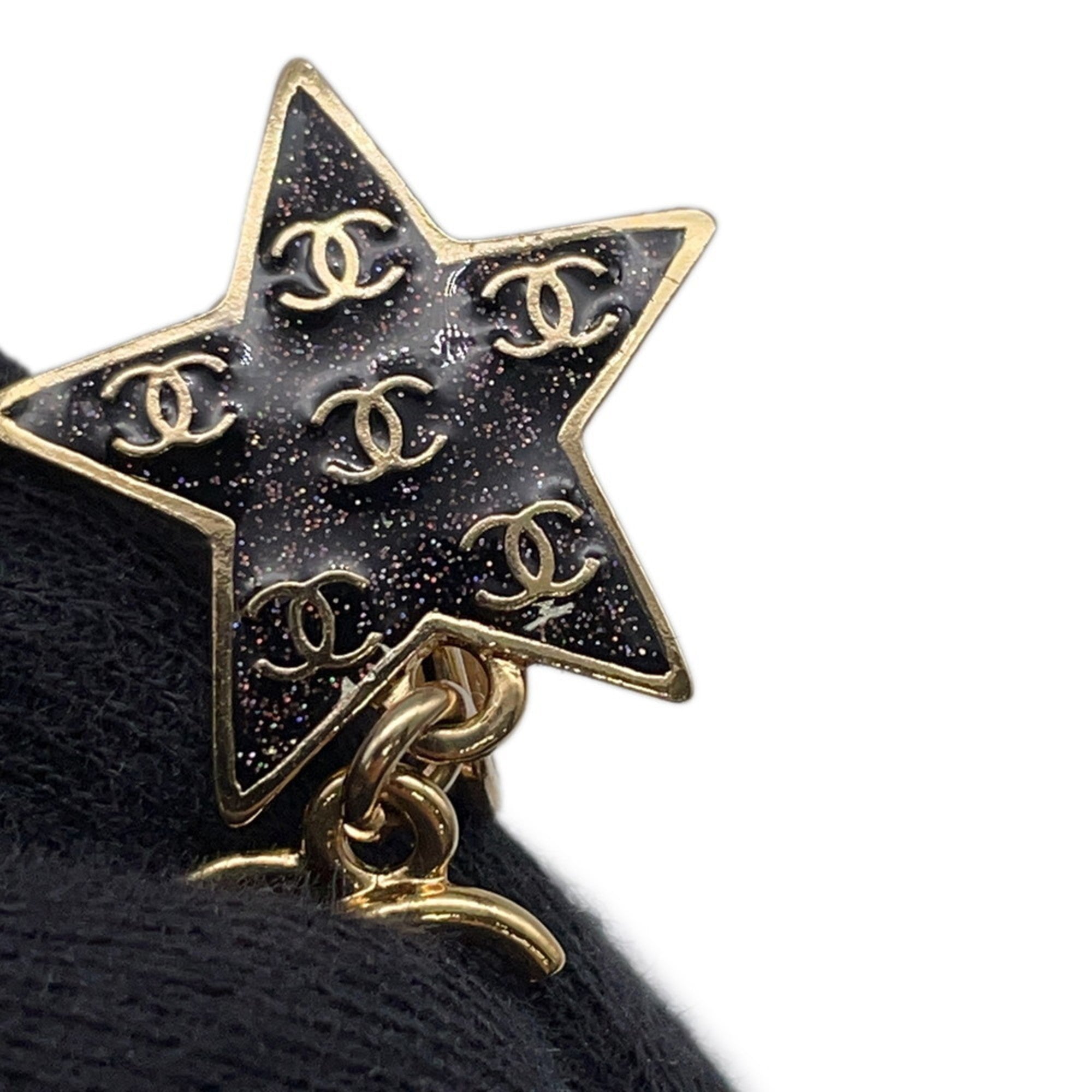 CC Logo Star Clip-On Earrings Metal