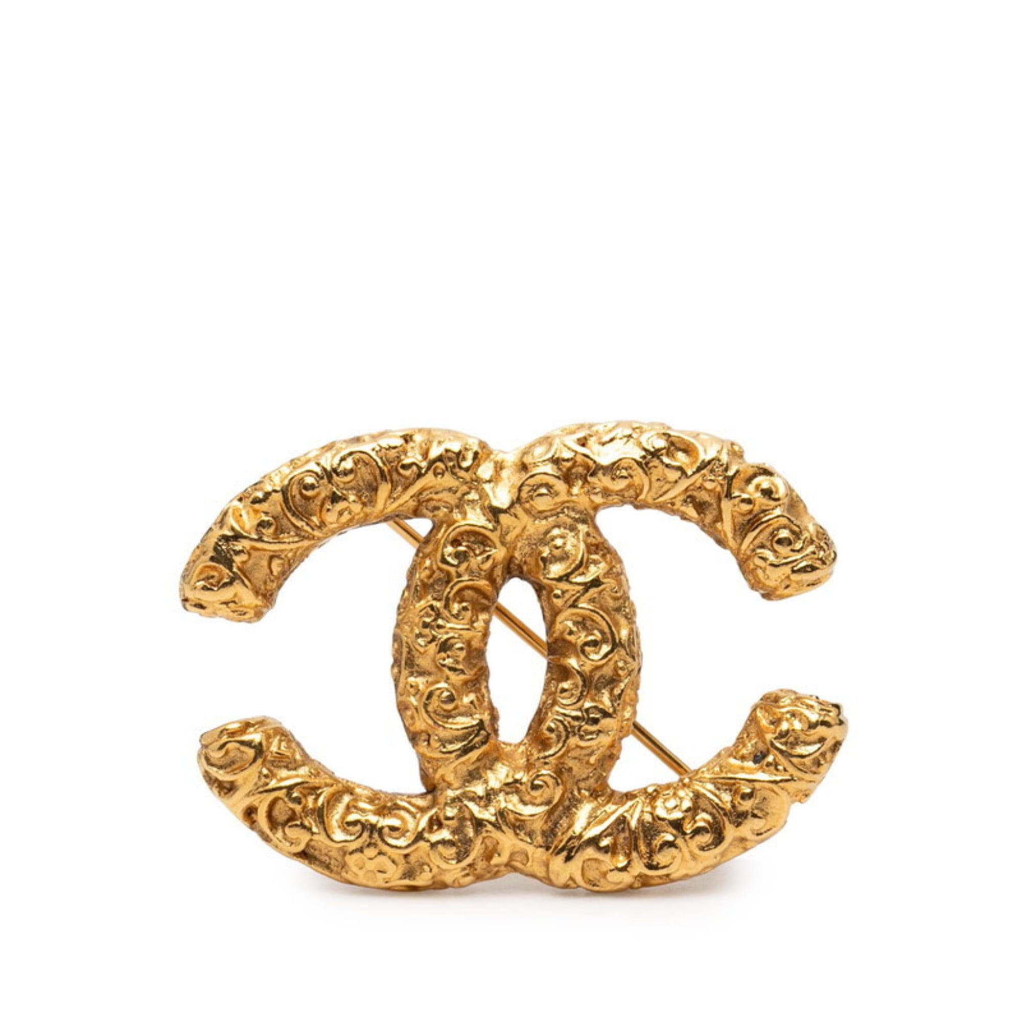 CC Logo Brooch Metal