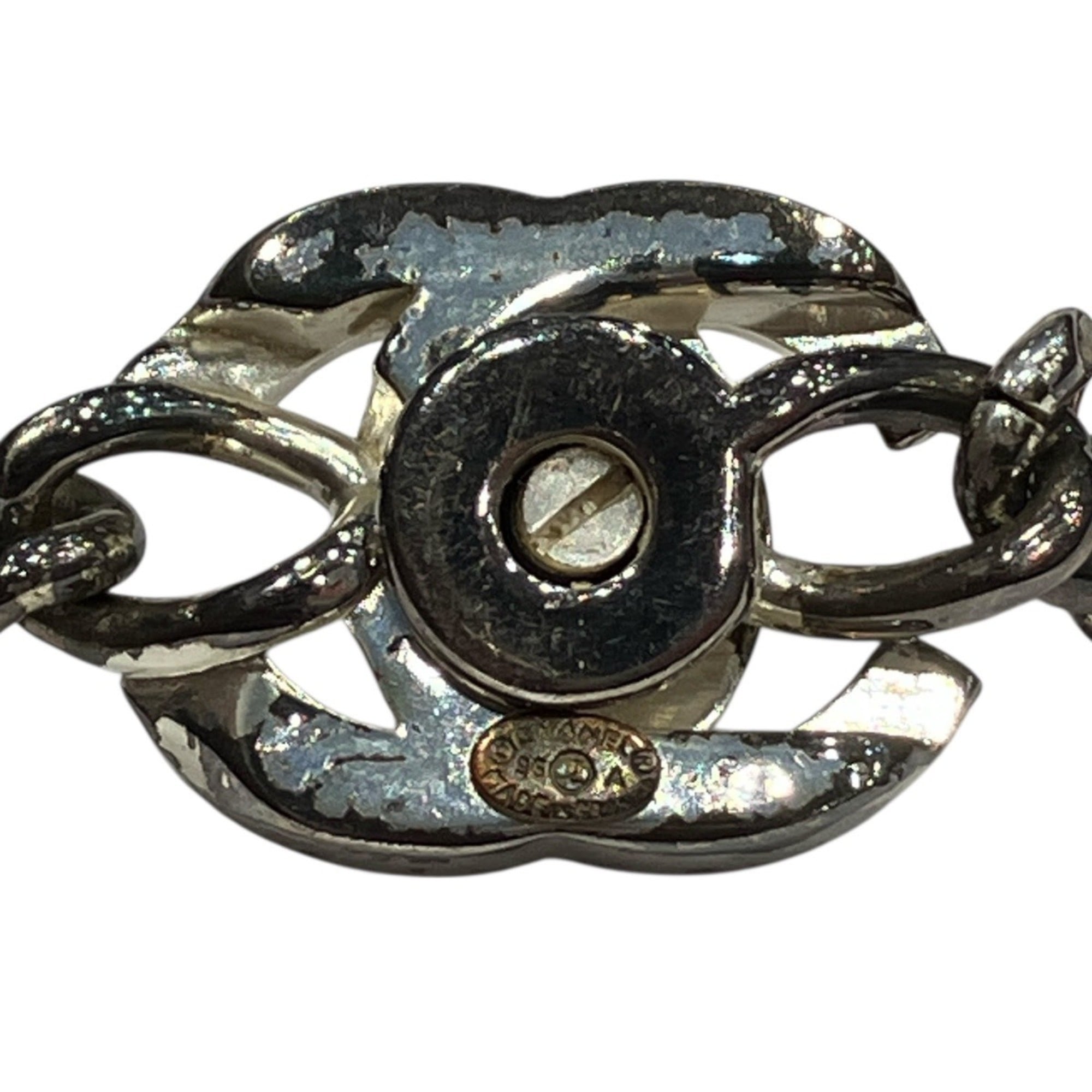 CC Logo Lock Bracelet Metal