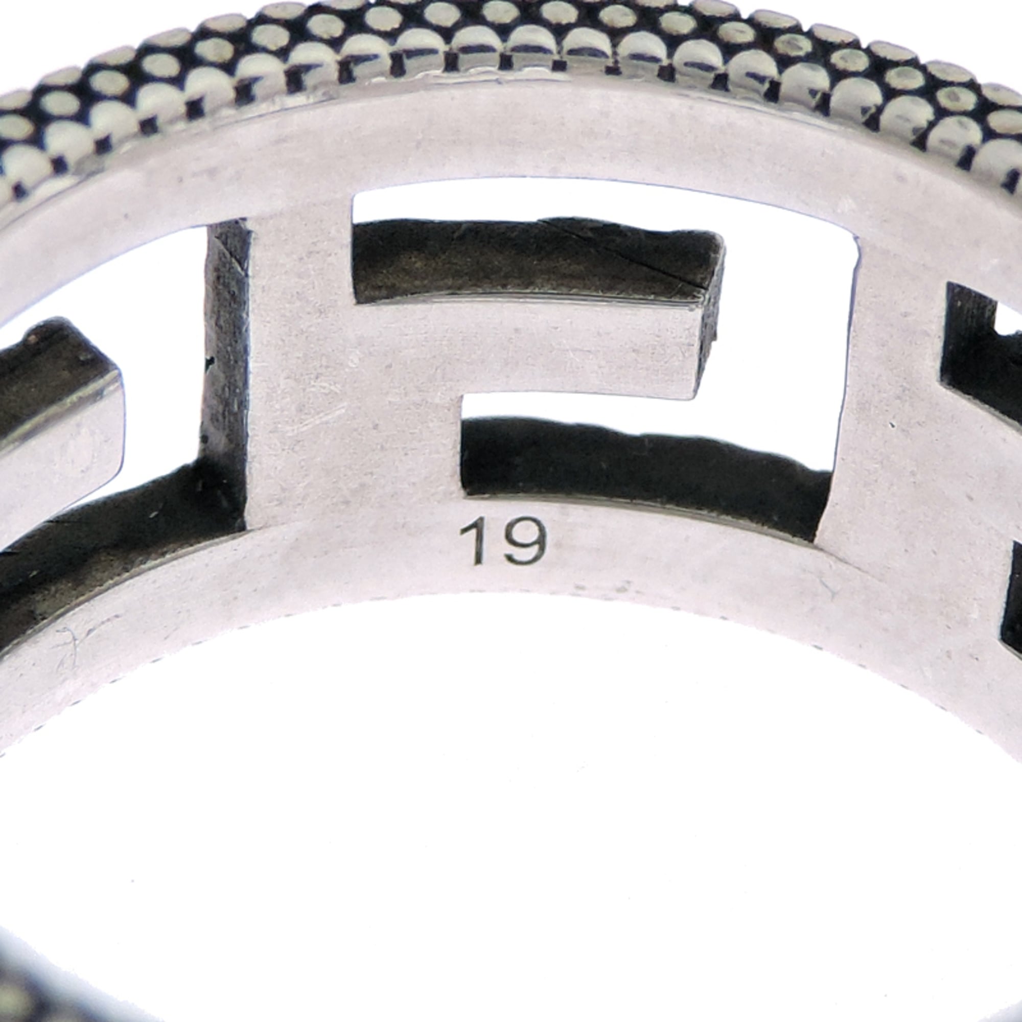 Square G Arabesque Ring Sterling Silver