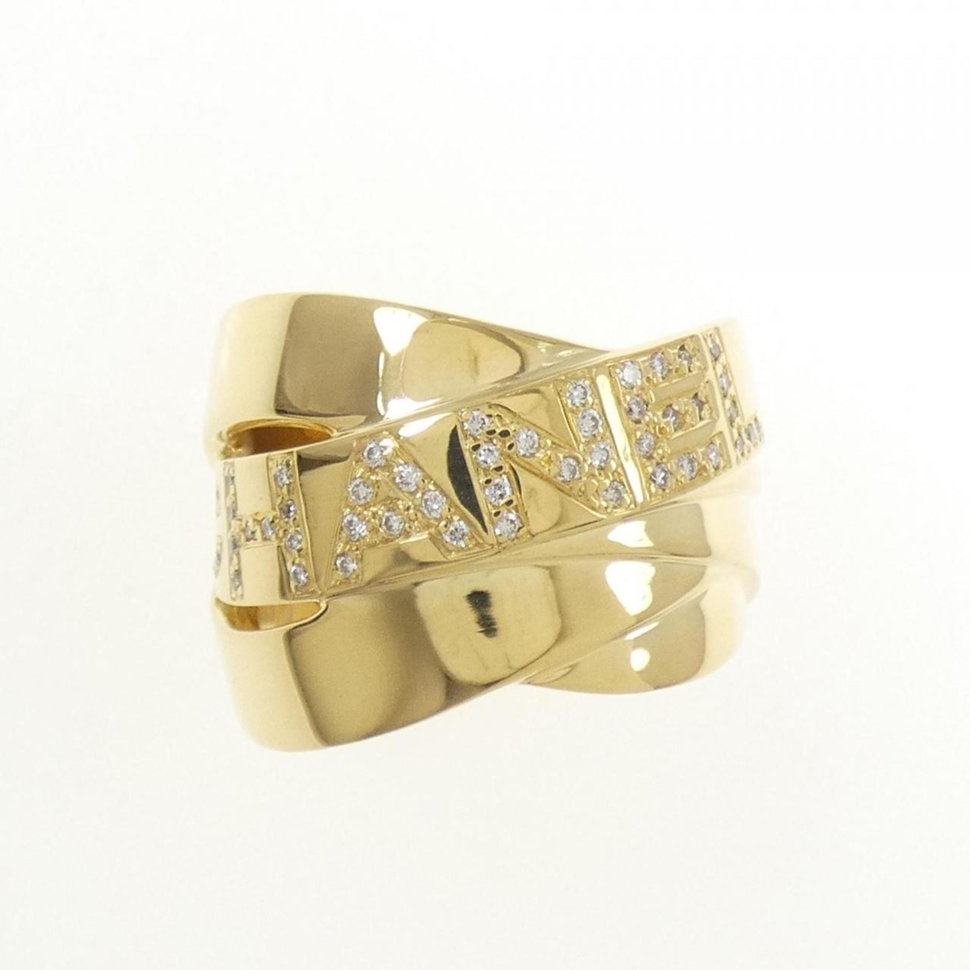 Band Ring 18K Yellow Gold with Diamond