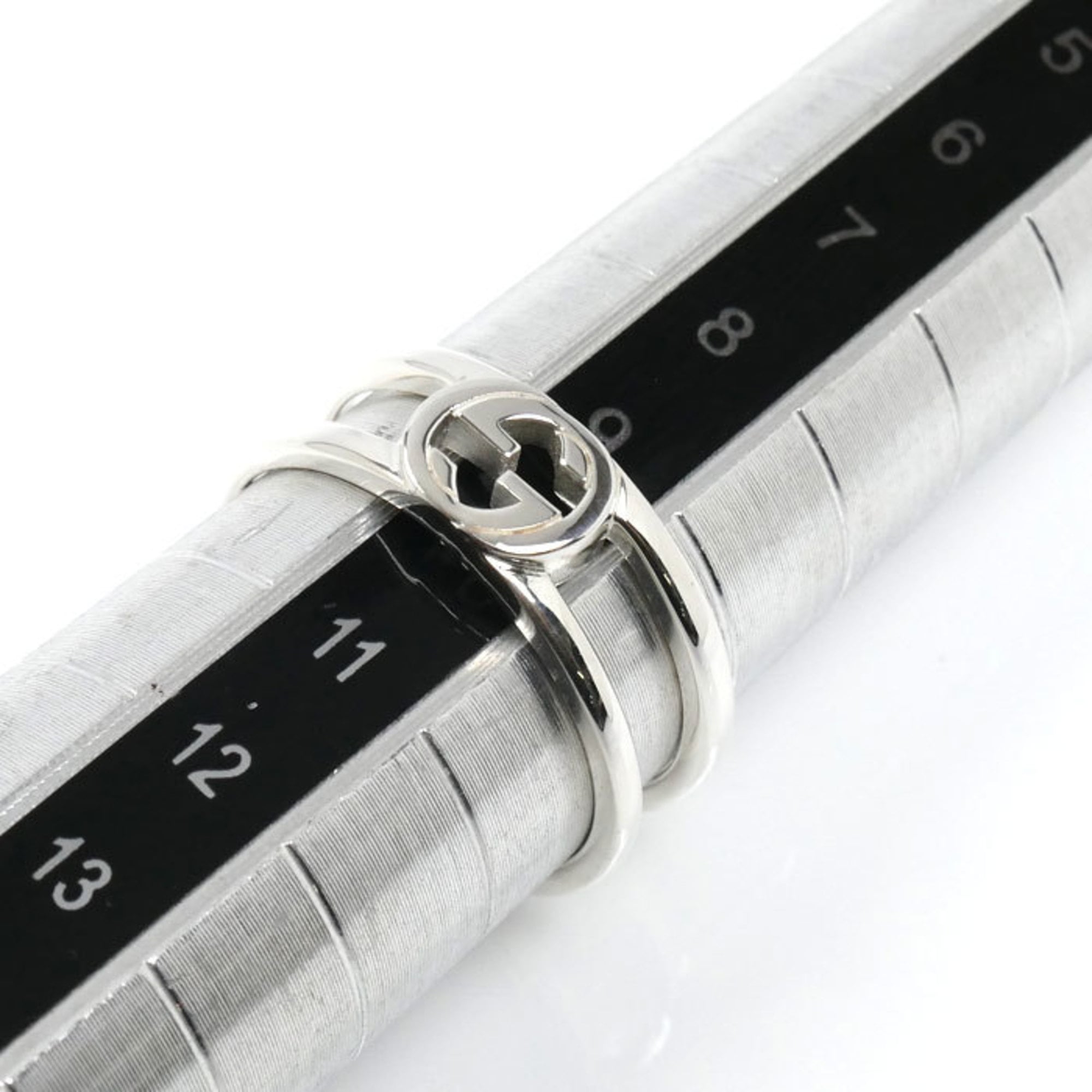 Interlocking G Ring Sterling Silver