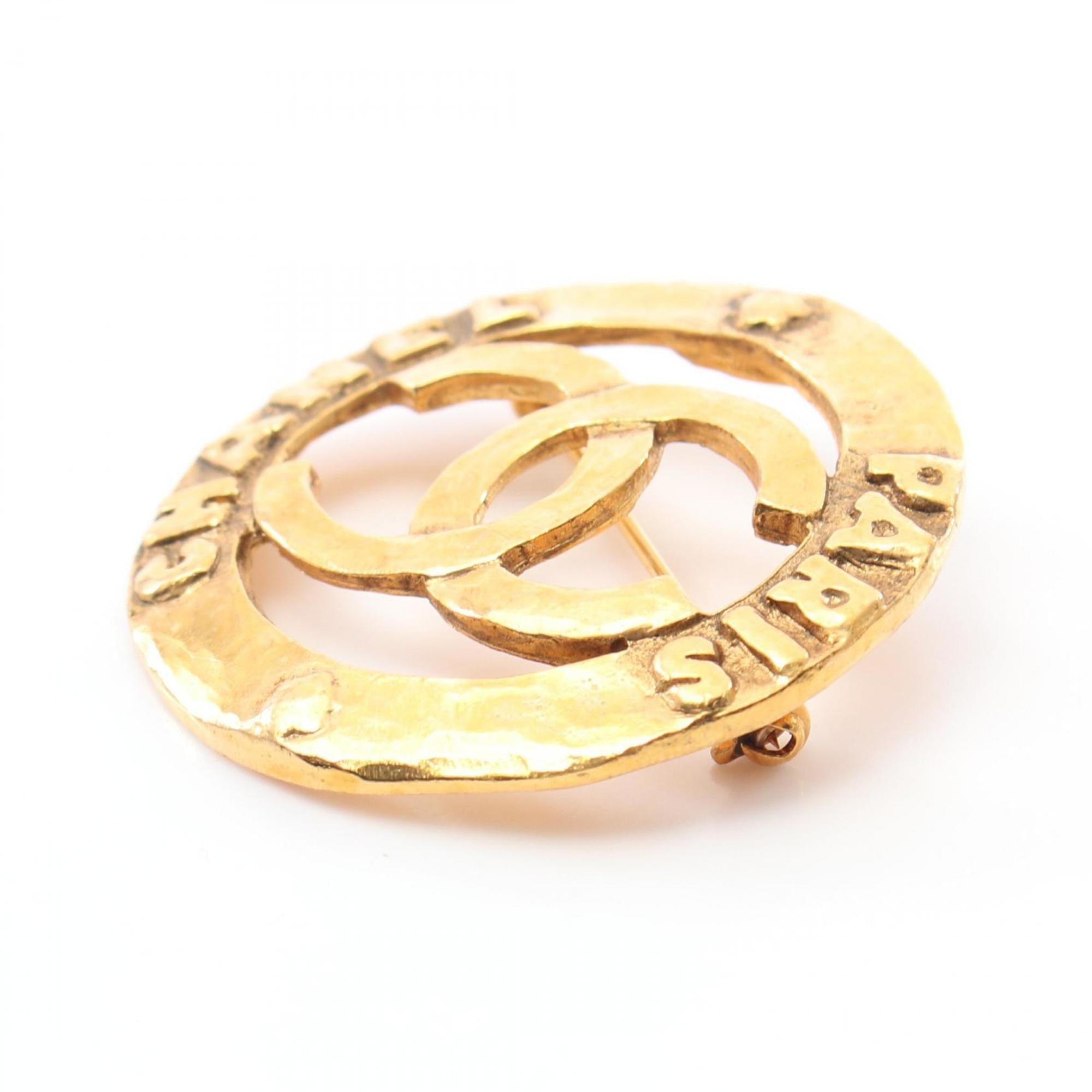 CC Logo Brooch Metal