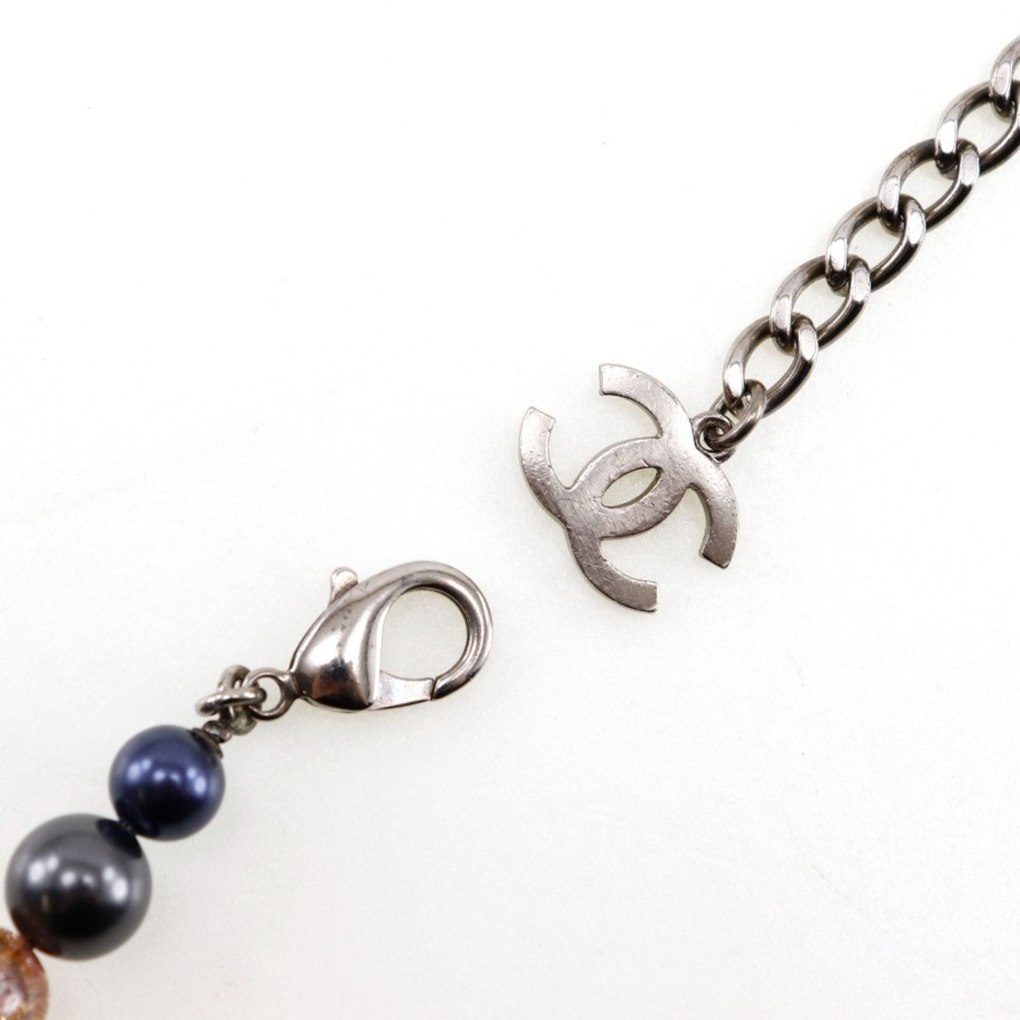 CC Logo Pendant Necklace Metal