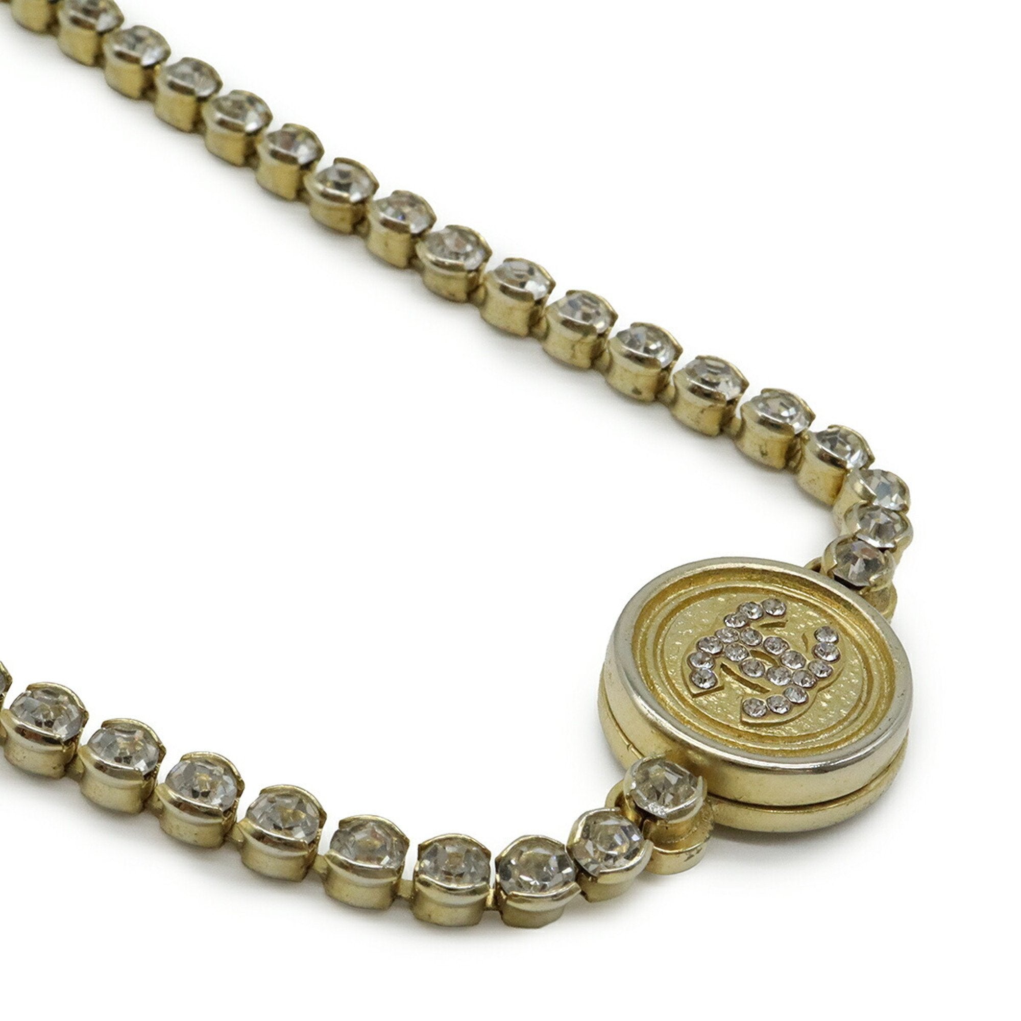CC Logo Pendant Necklace Metal