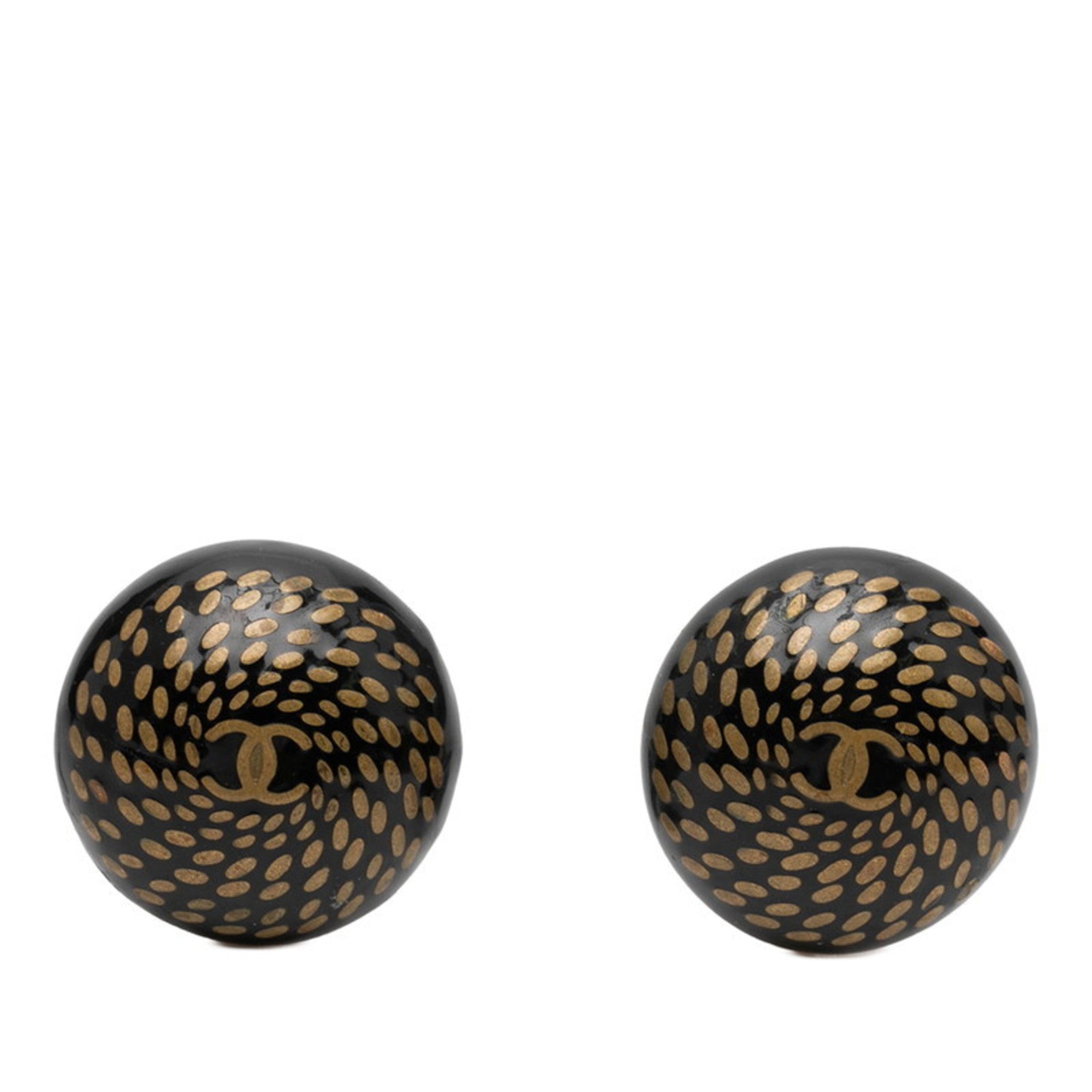 CC Logo Clip-On Earrings Metal