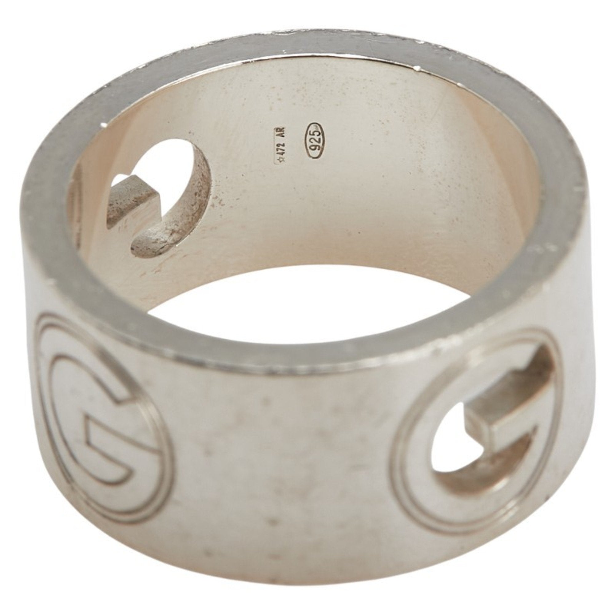 G Wide Ring Sterling Silver