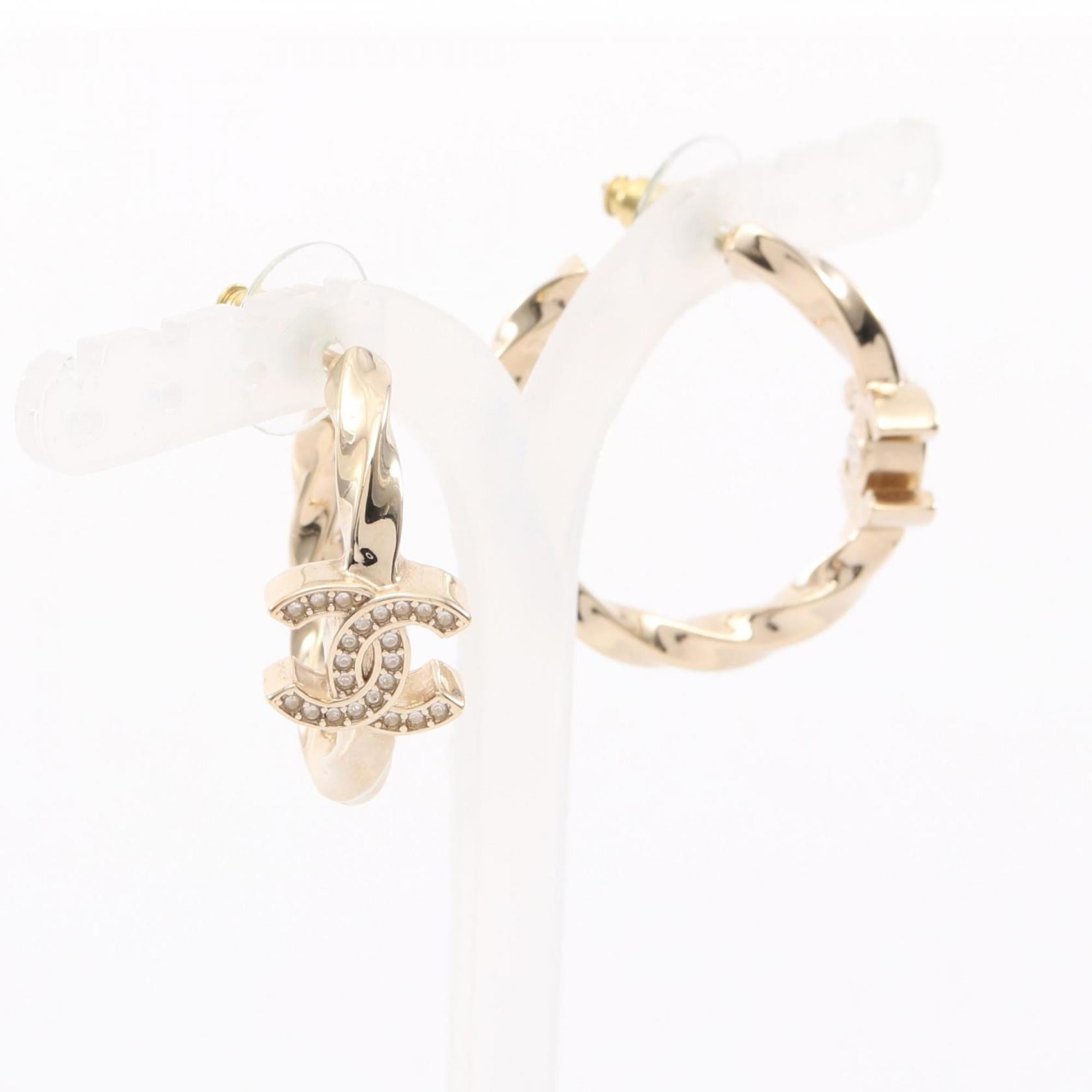 CC Logo Hoop Earrings Metal