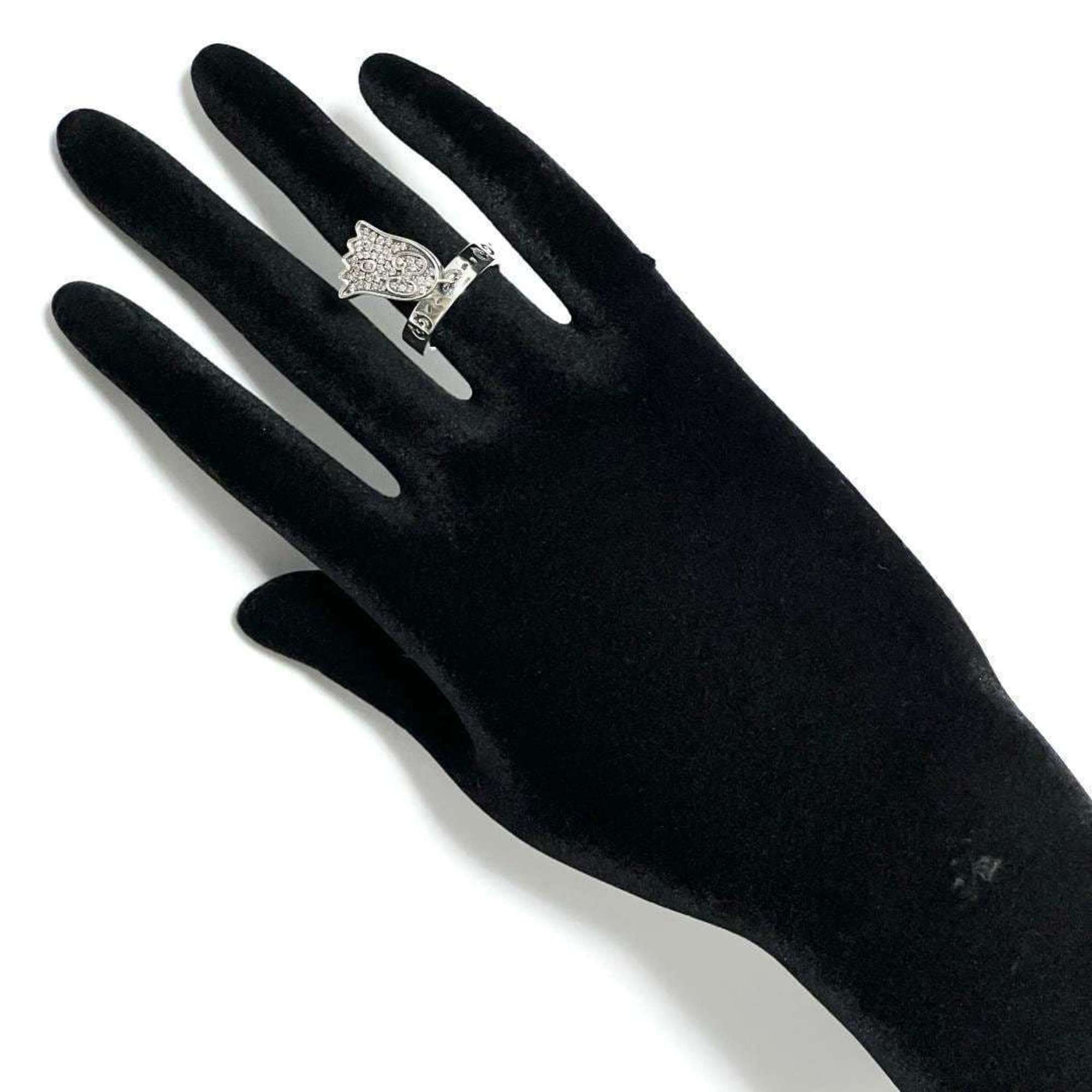 Ghost Ring Sterling Silver With Pave Diamond