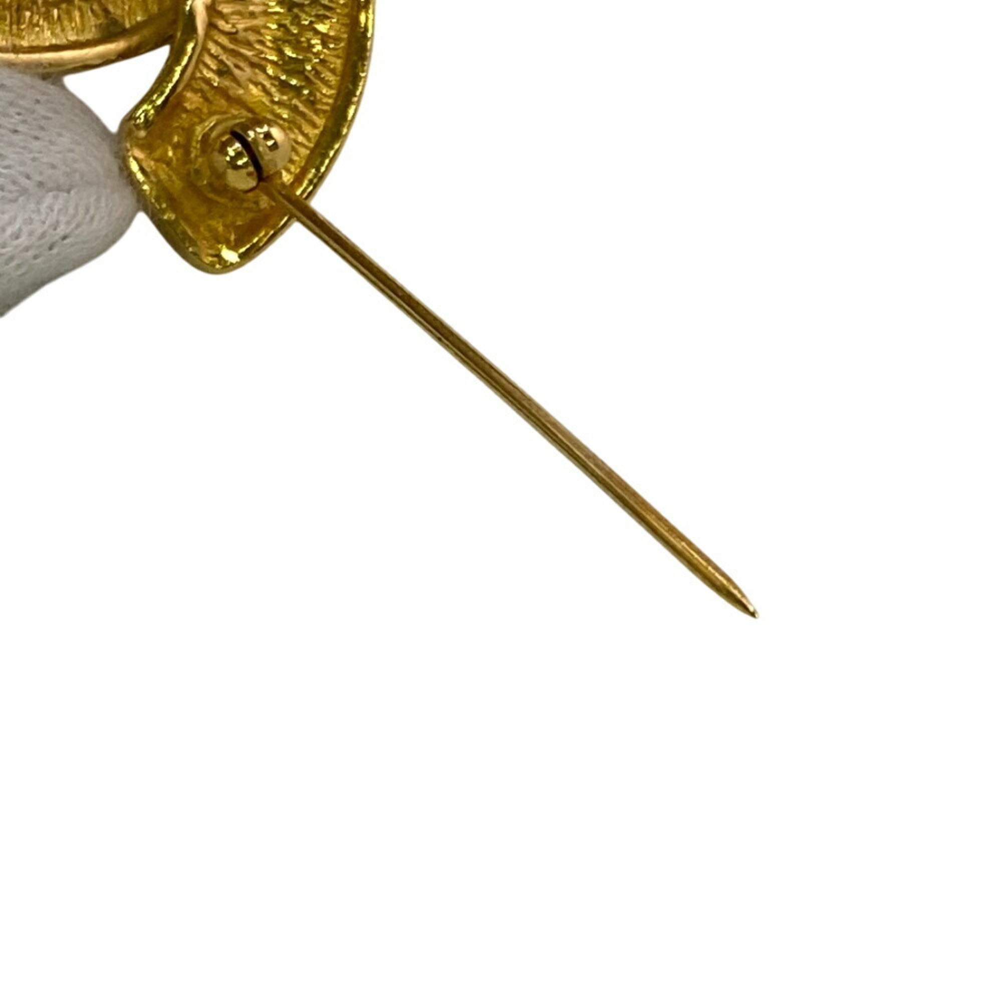 CC Logo Brooch Metal