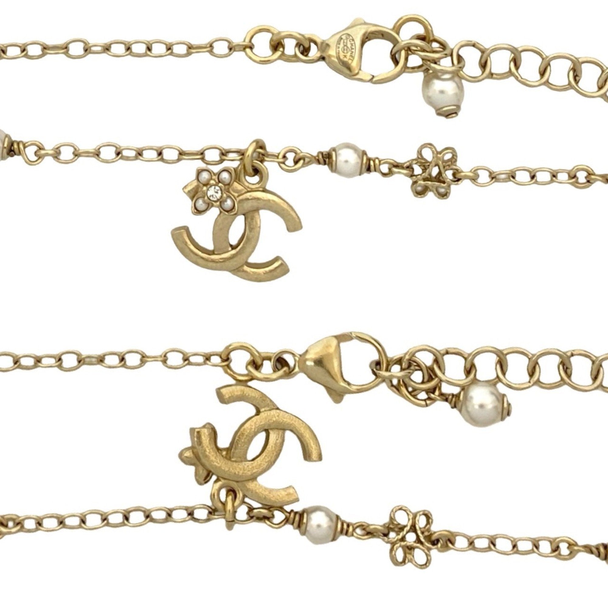 CC Logo Pendant Necklace Metal