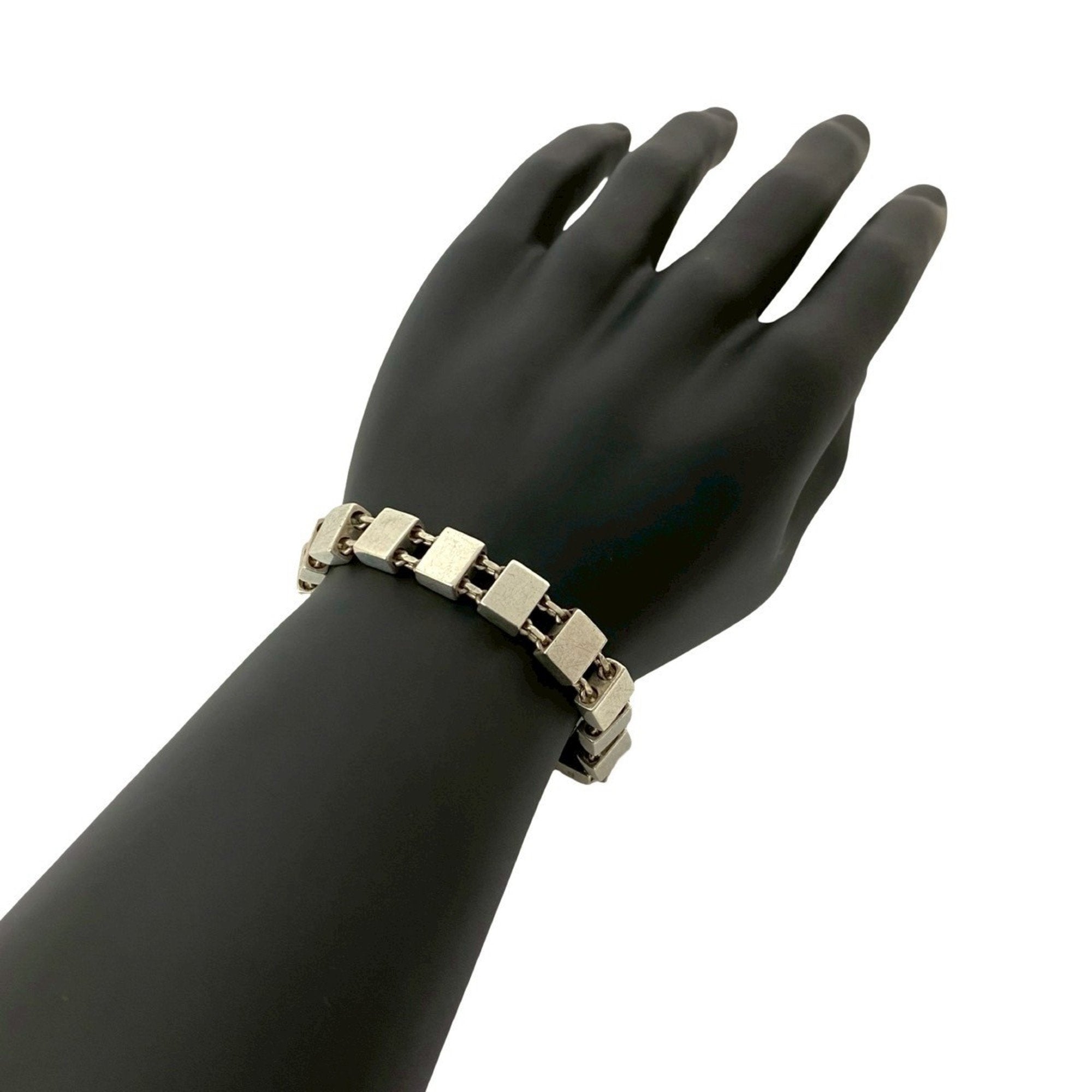 Square Chain Bracelet Sterling Silver