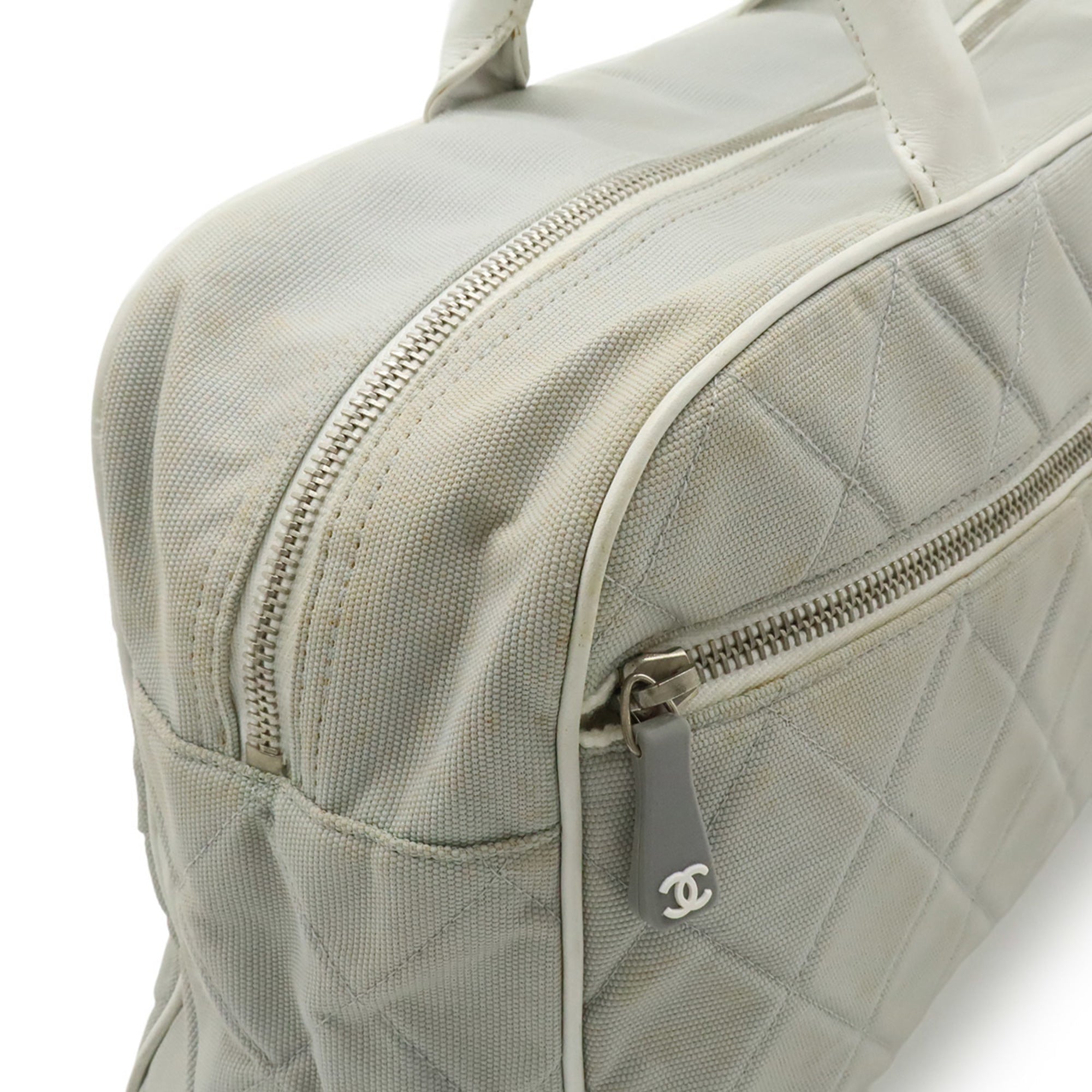 Vintage Logo Bowler Bag Quilted Canvas Medium