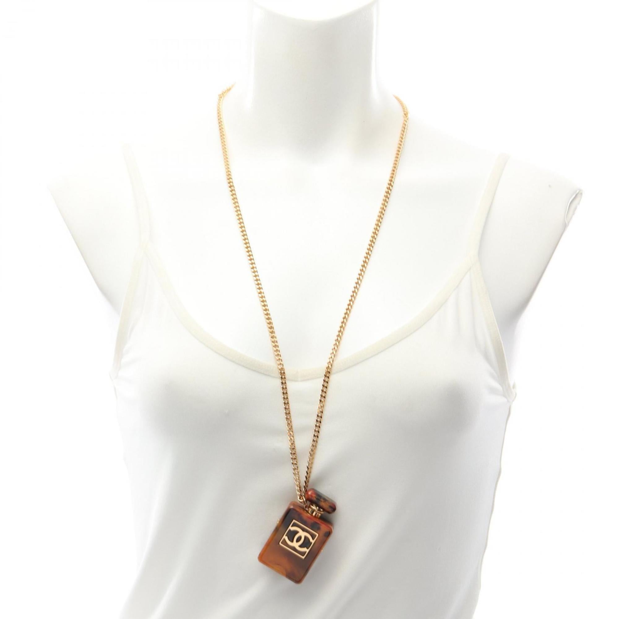 CC Logo Pendant Necklace Metal