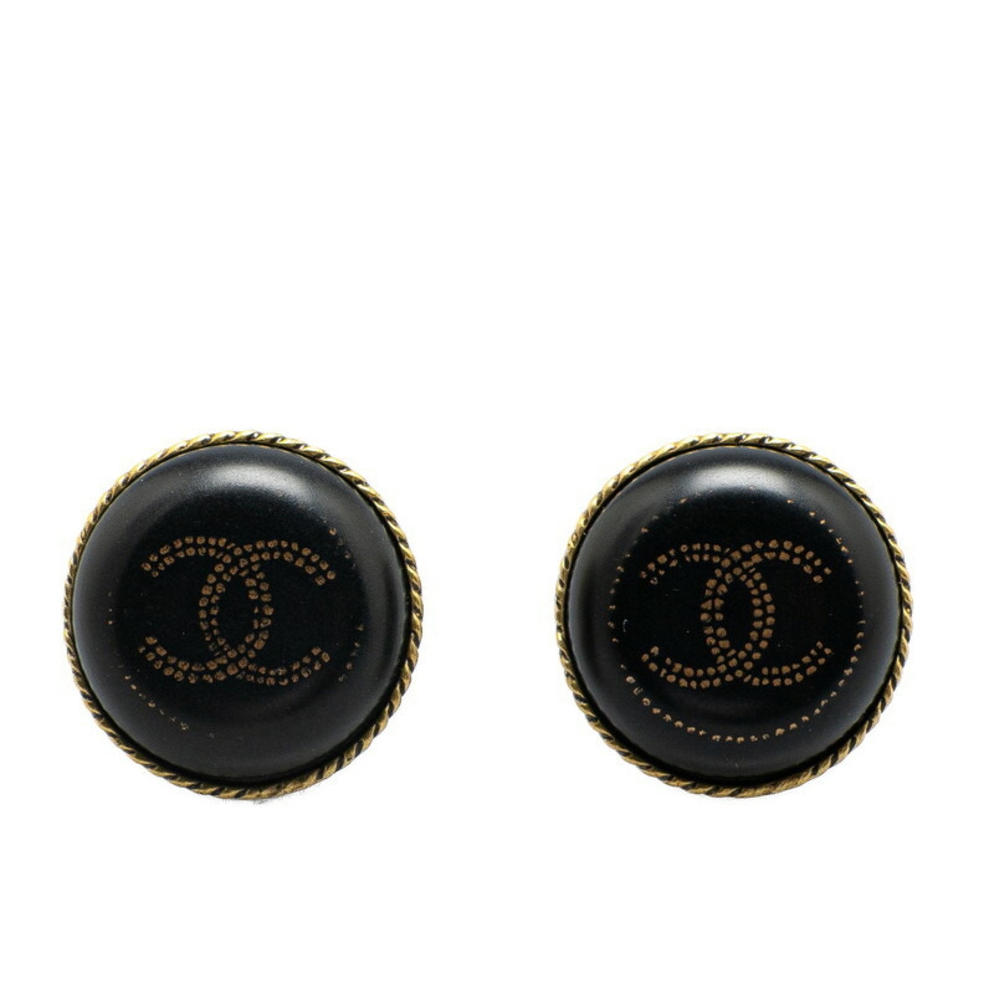 CC Logo Clip-On Earrings Metal