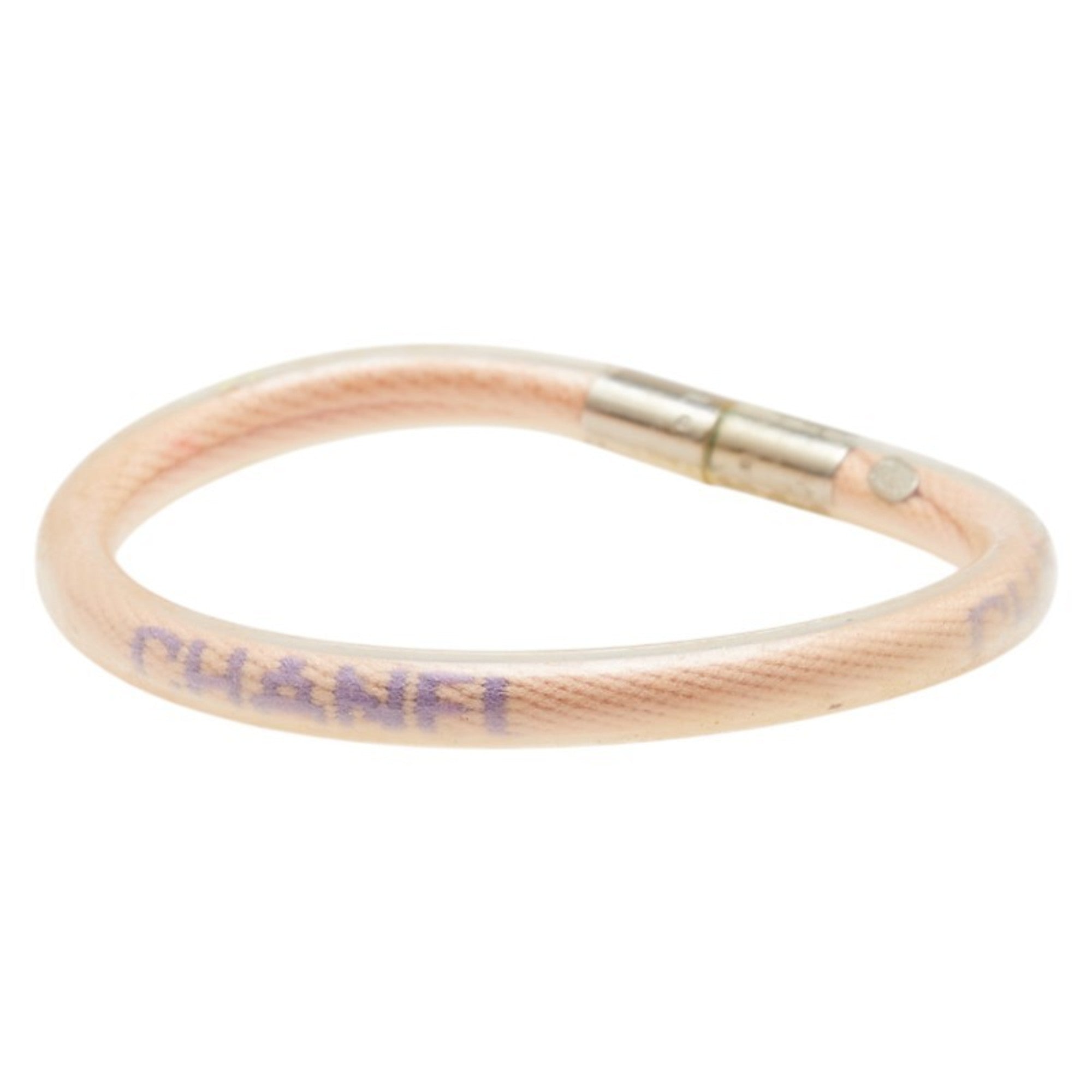 Bracelet Vinyl Clear and Pink
