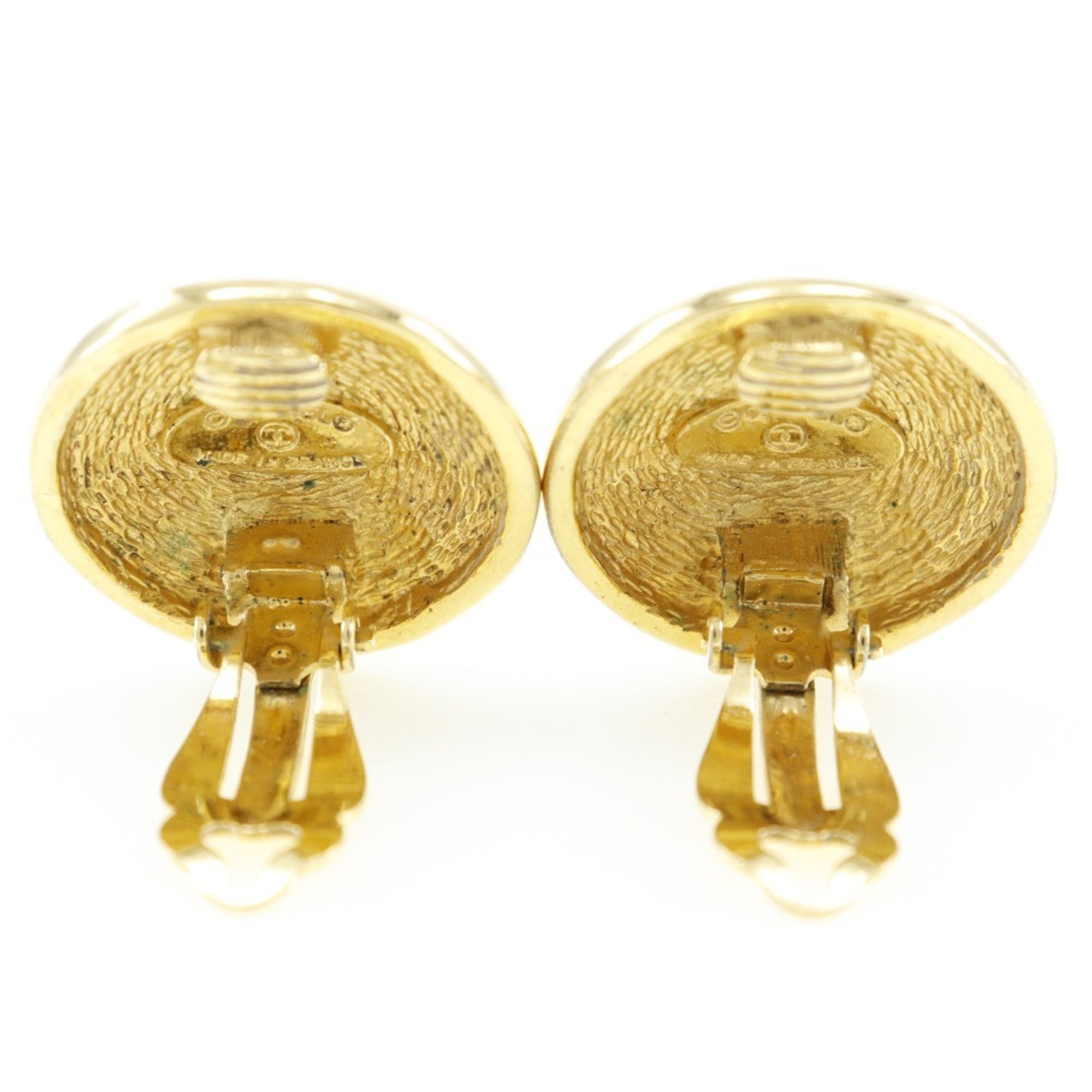 CC Logo Clip-On Earrings Metal