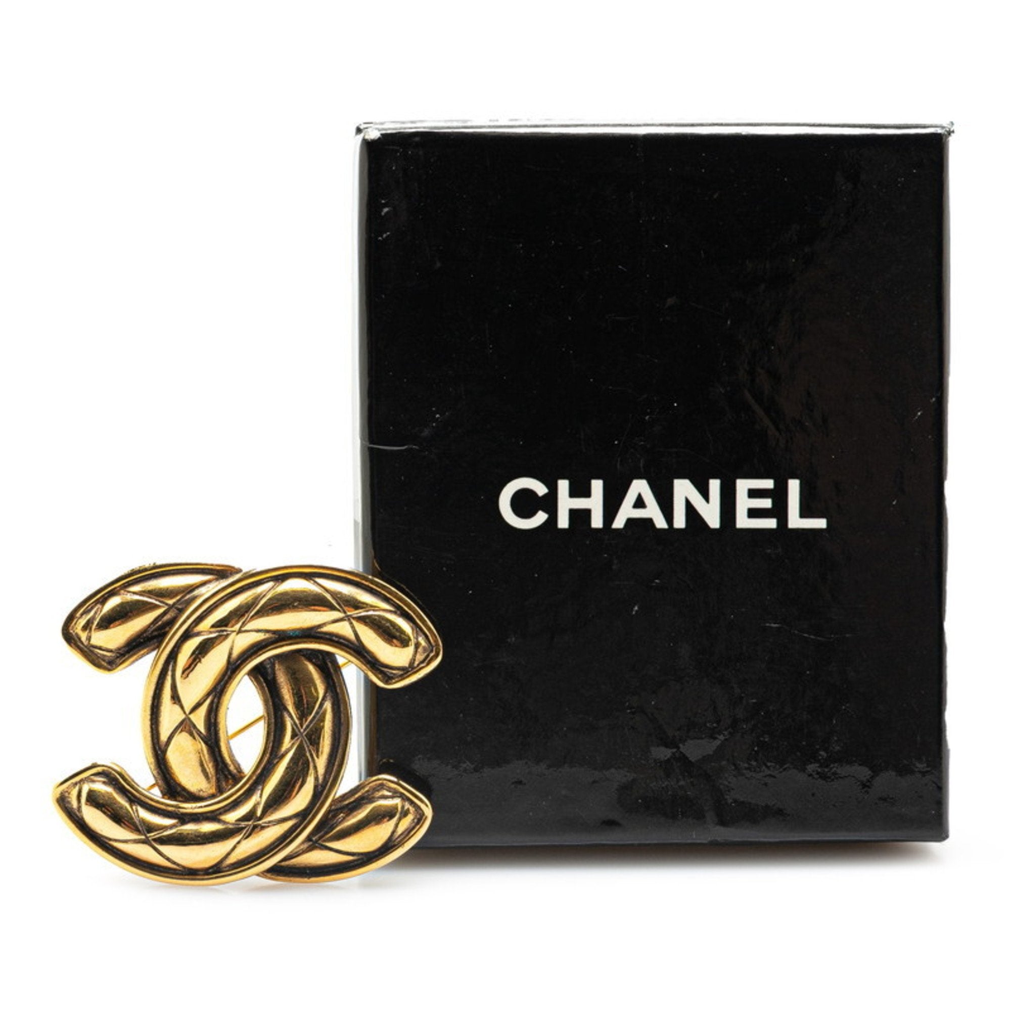 CC Logo Brooch Metal
