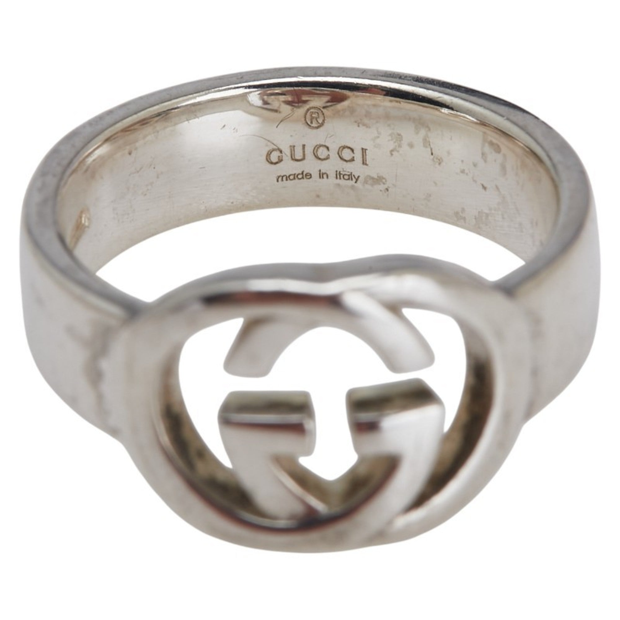 Interlocking G Ring Sterling Silver