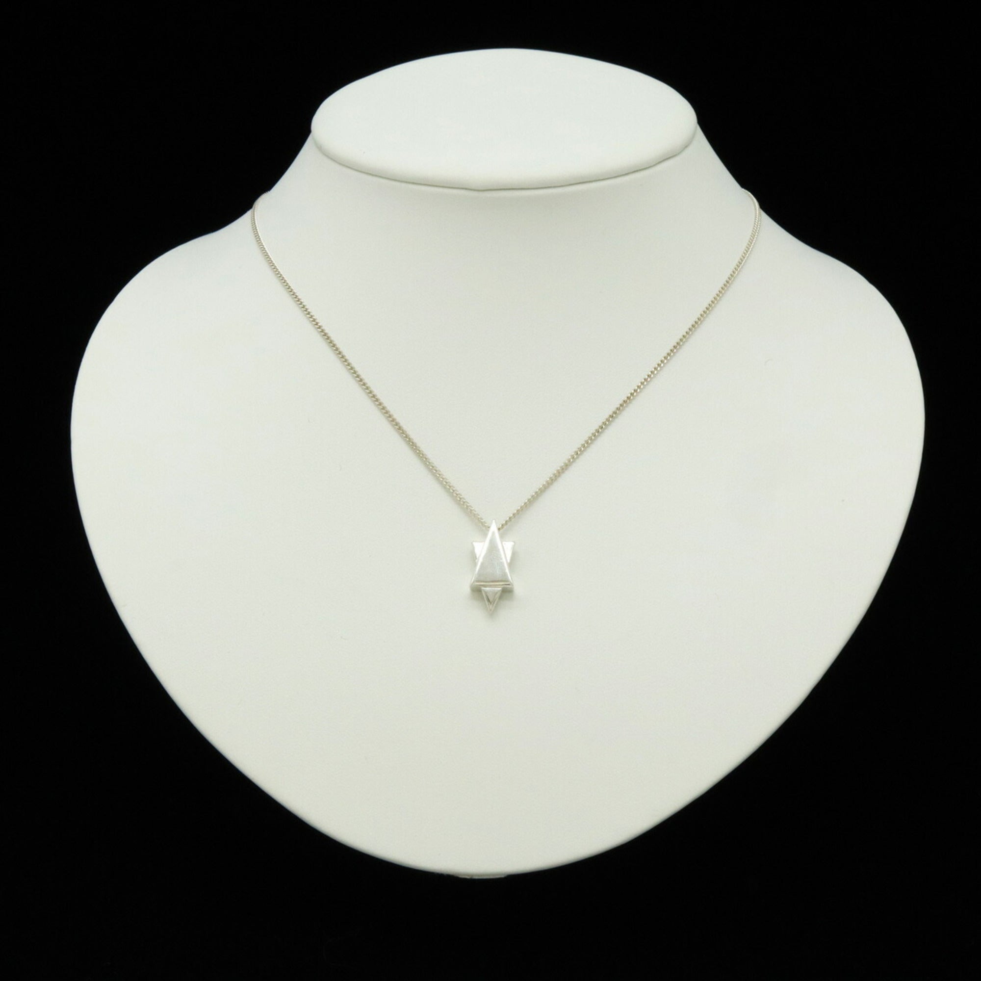 Star Of David Pendant Necklace Sterling Silver