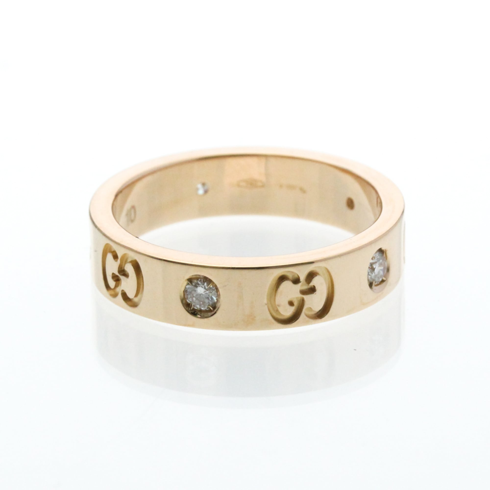 Band Ring 18K Rose Gold and Diamond