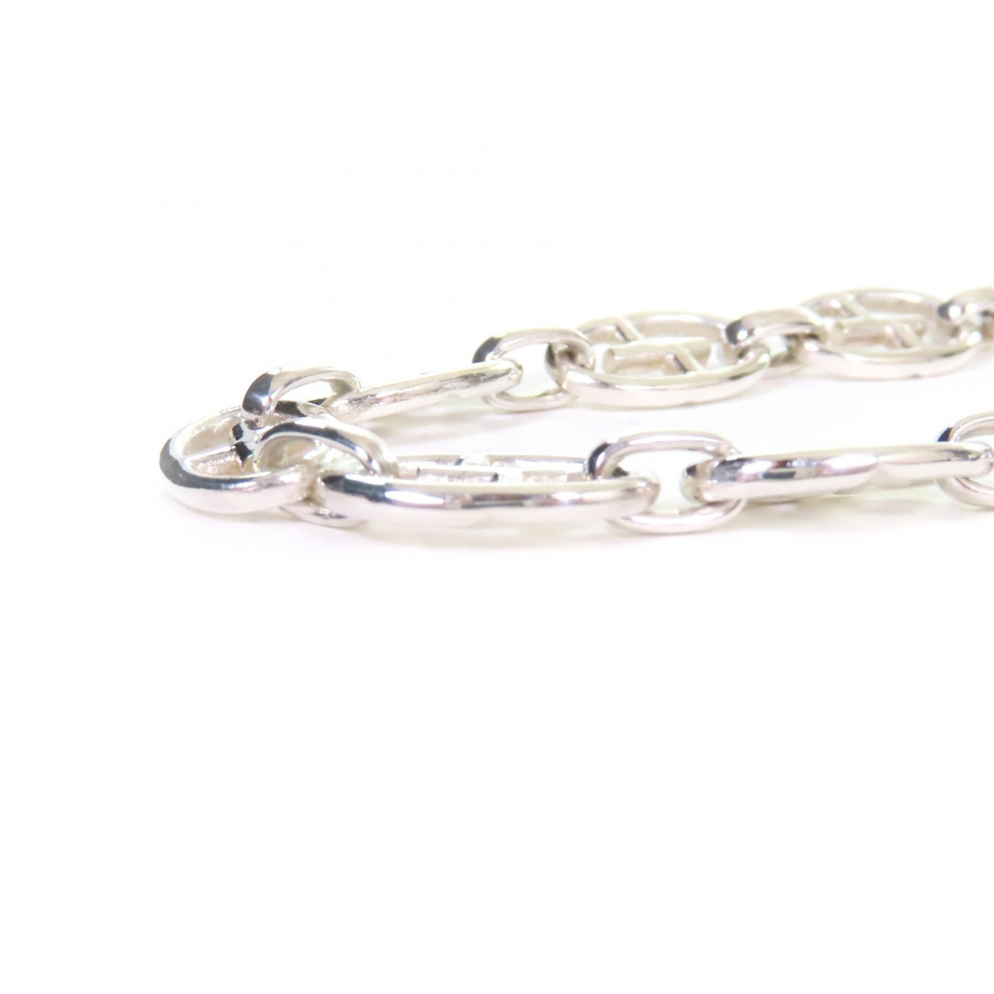 Vintage Double G Anchor Chain Necklace Sterling Silver