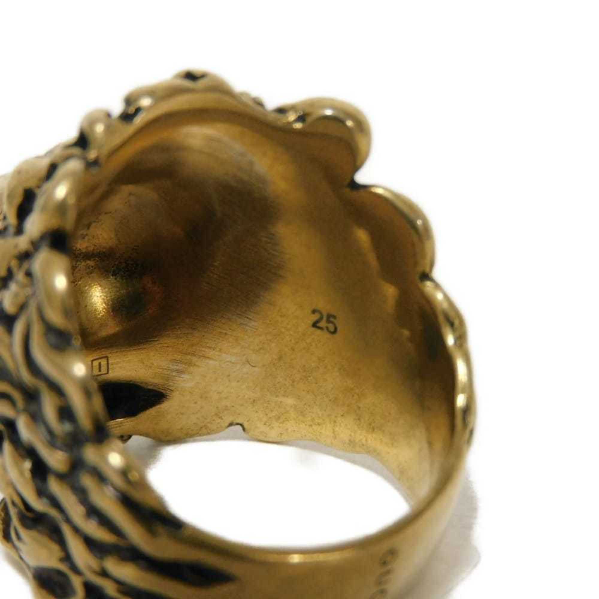 Lion Head Ring Gold