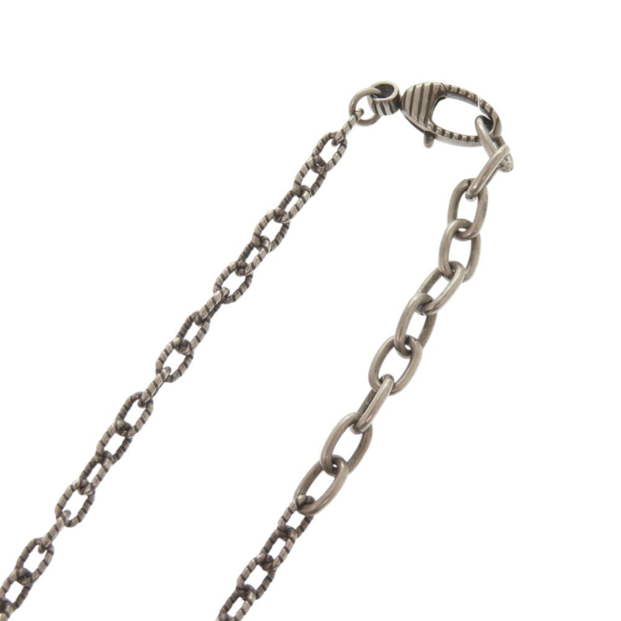 Pendant Necklace 18K Rose Gold and Sterling Silver