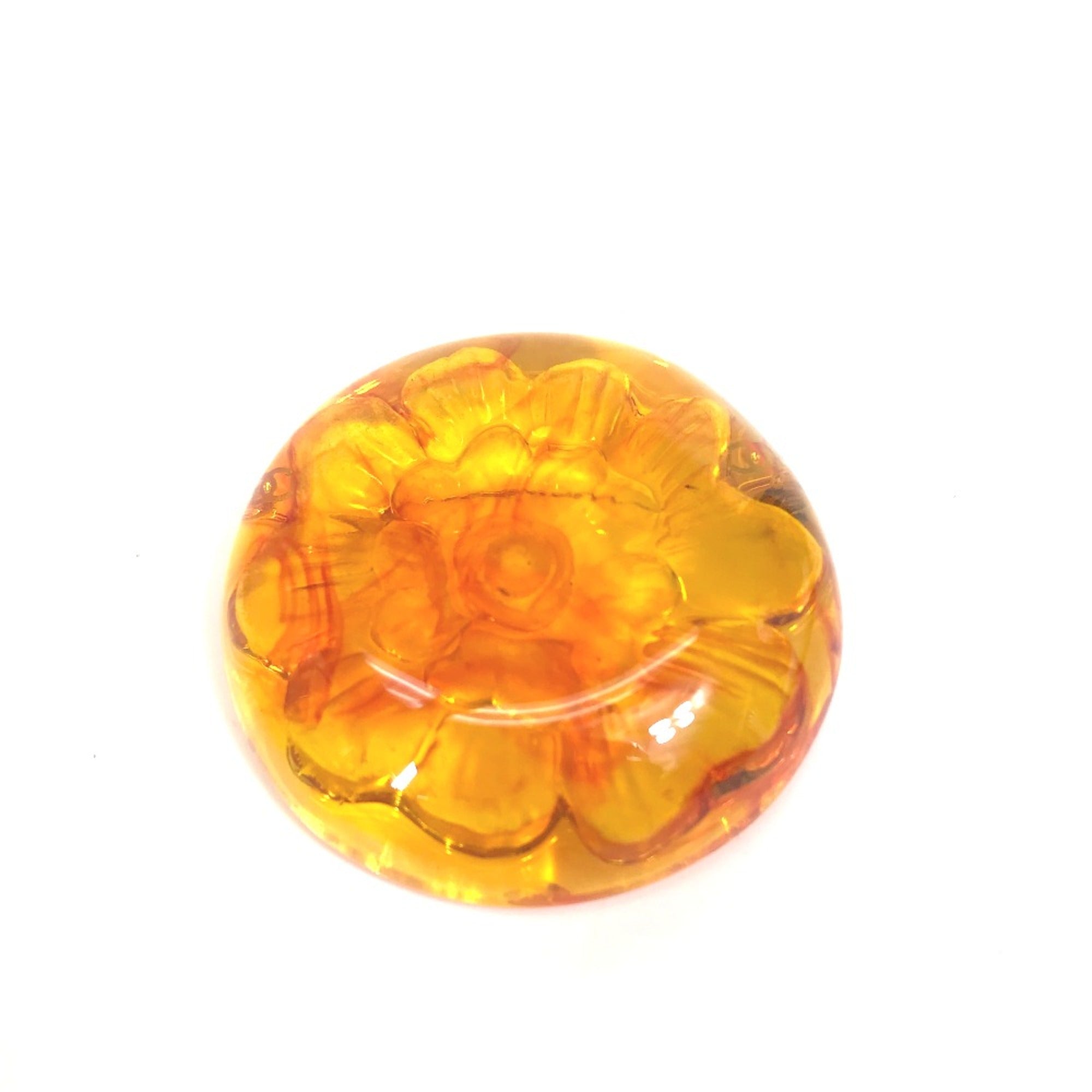 Circle Brooch Other Orange