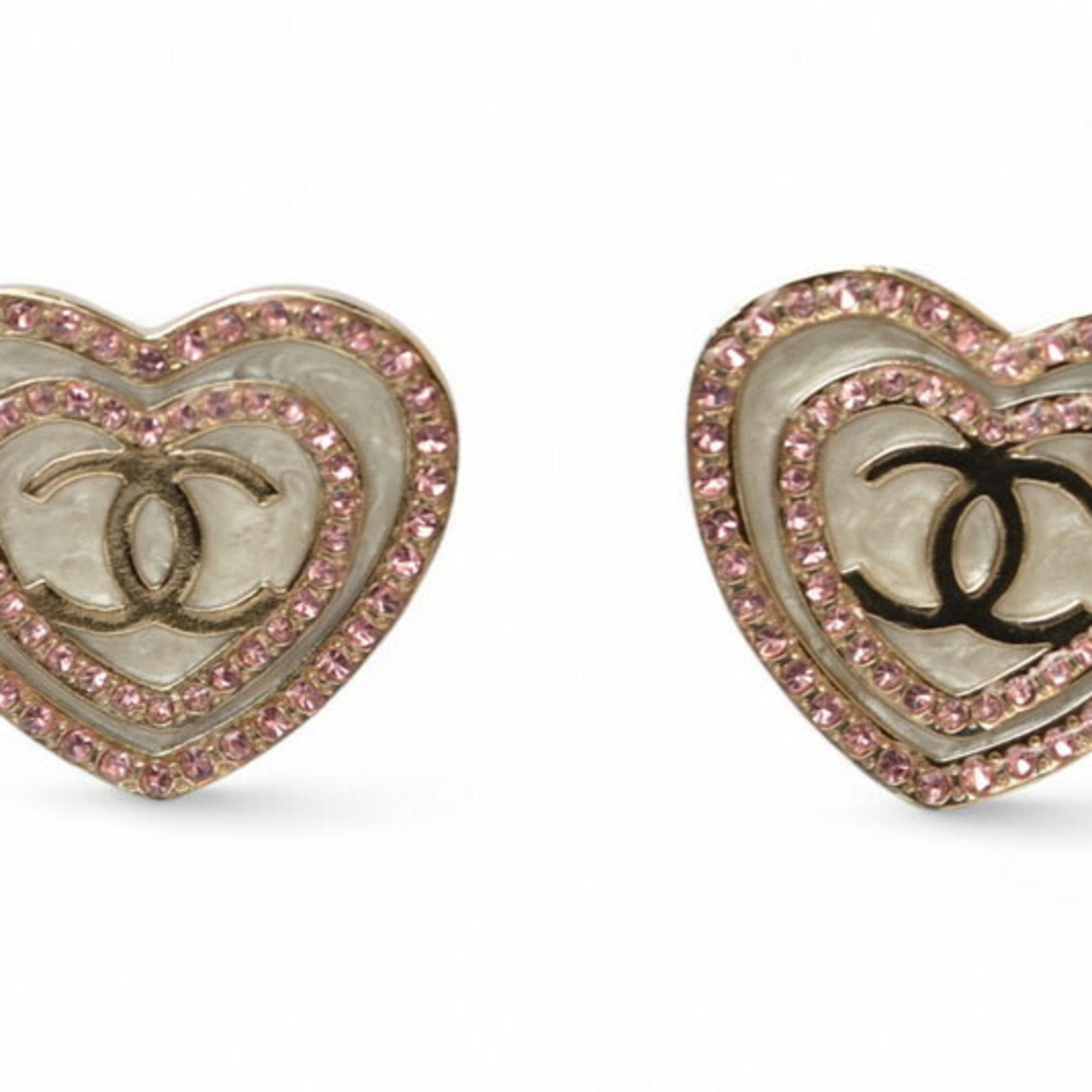 Earrings Rhinestone Gold-Tone Metal