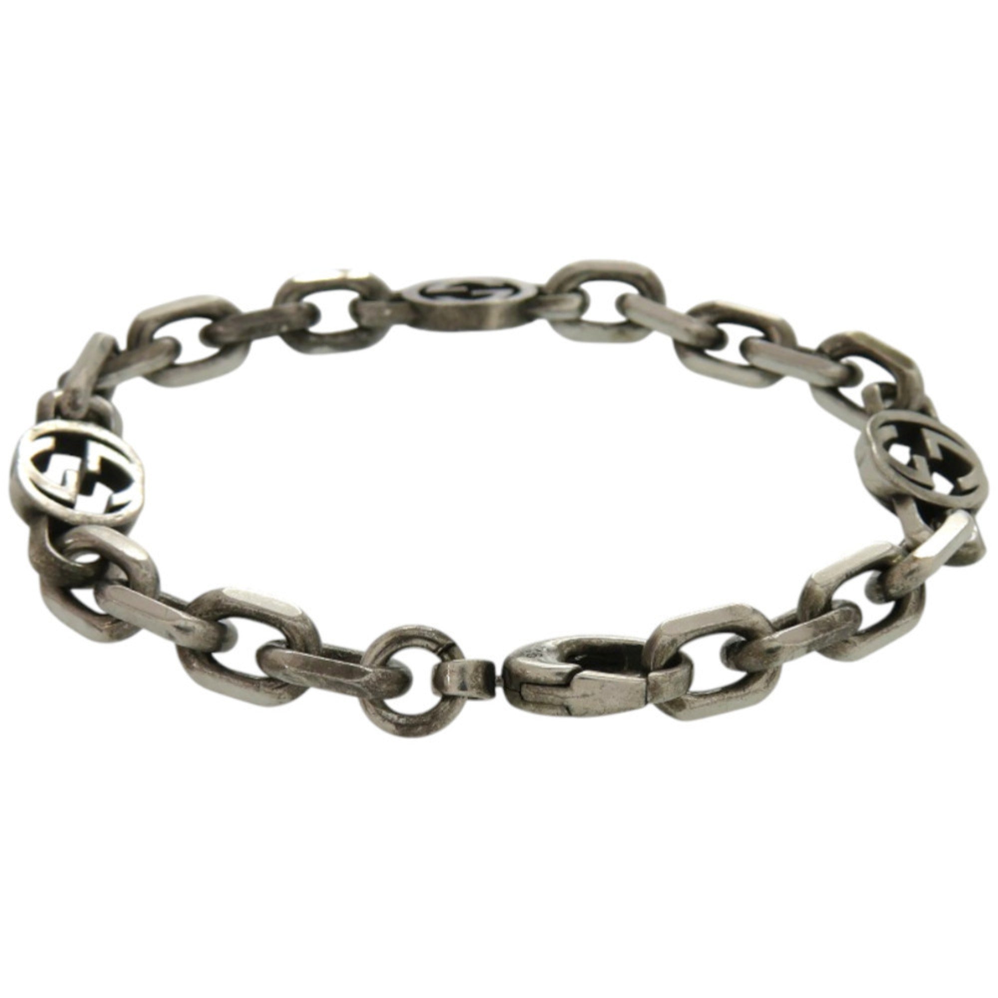 Interlocking Chain Bracelet Sterling Silver
