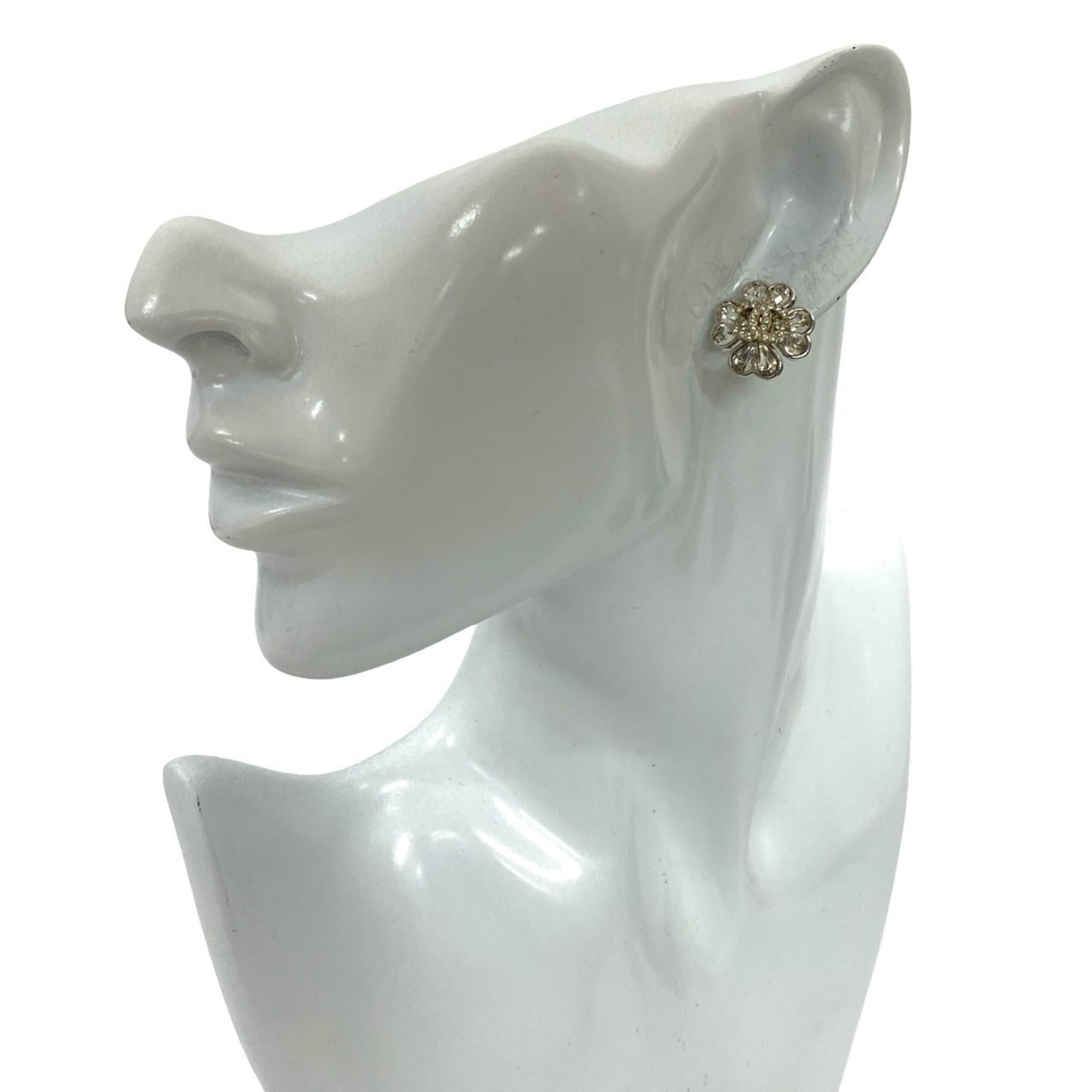 CC Logo Earrings Sterling Silver Silver-Tone Metal
