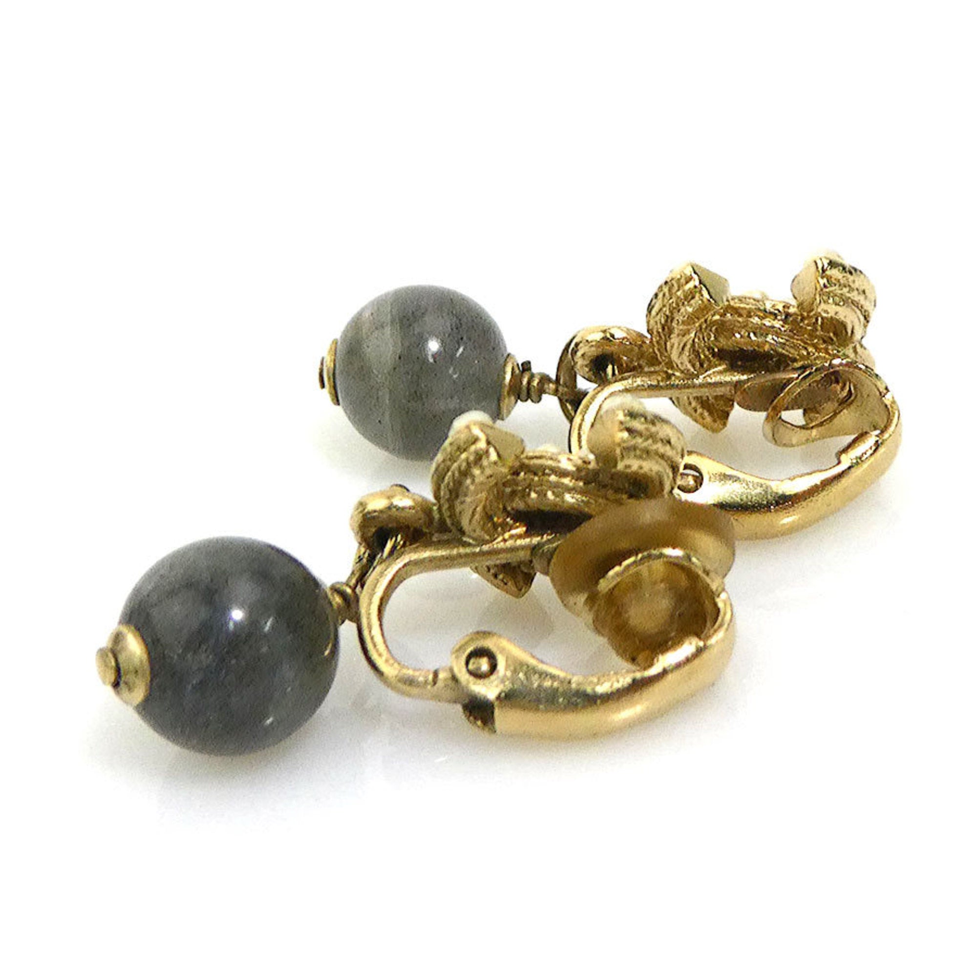 Clip-On Earrings Pearl Clip-On Gold-Tone Metal