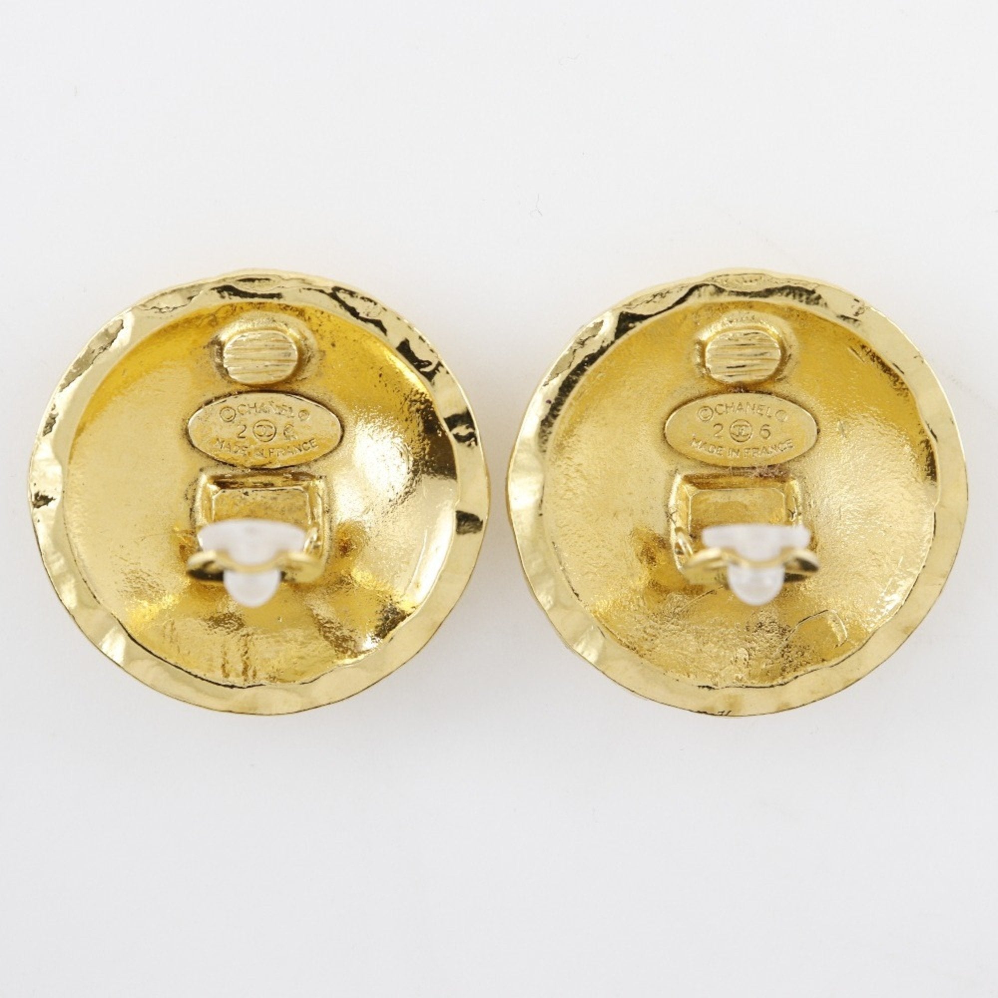 CC Logo Clip-On Earrings Metal
