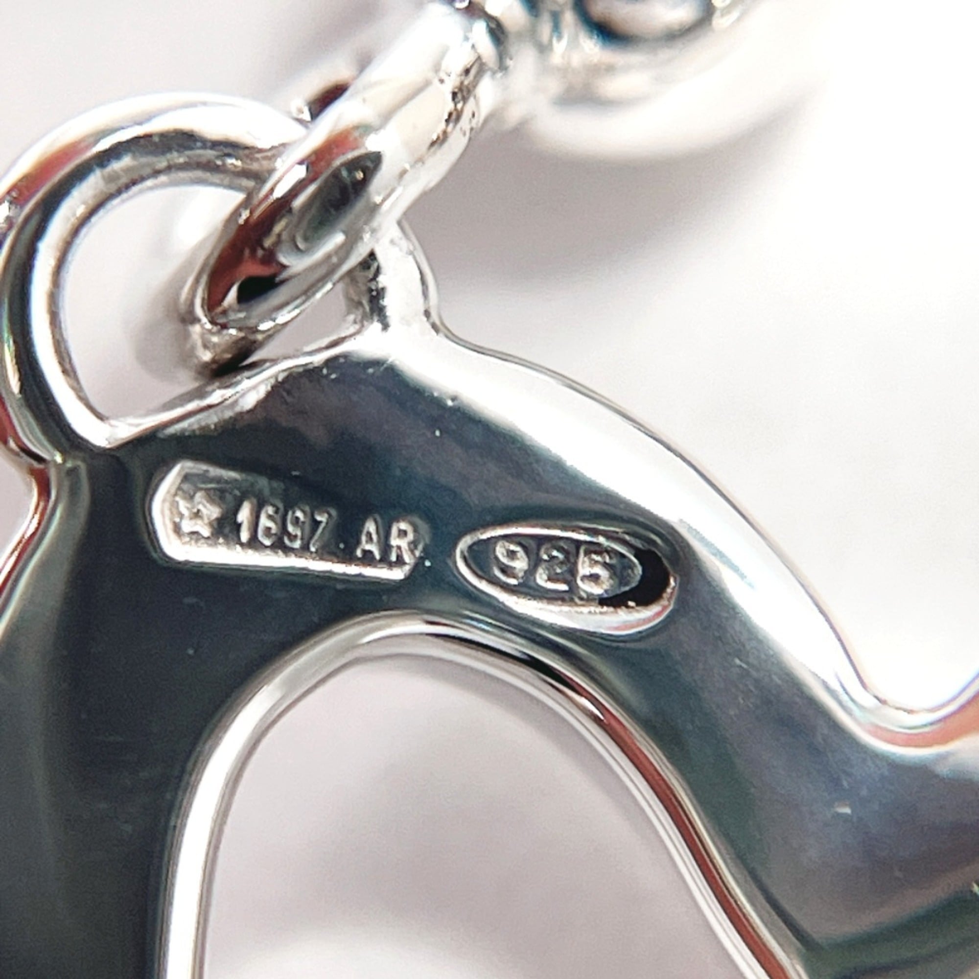 Heart Ball Chain Ring Sterling Silver
