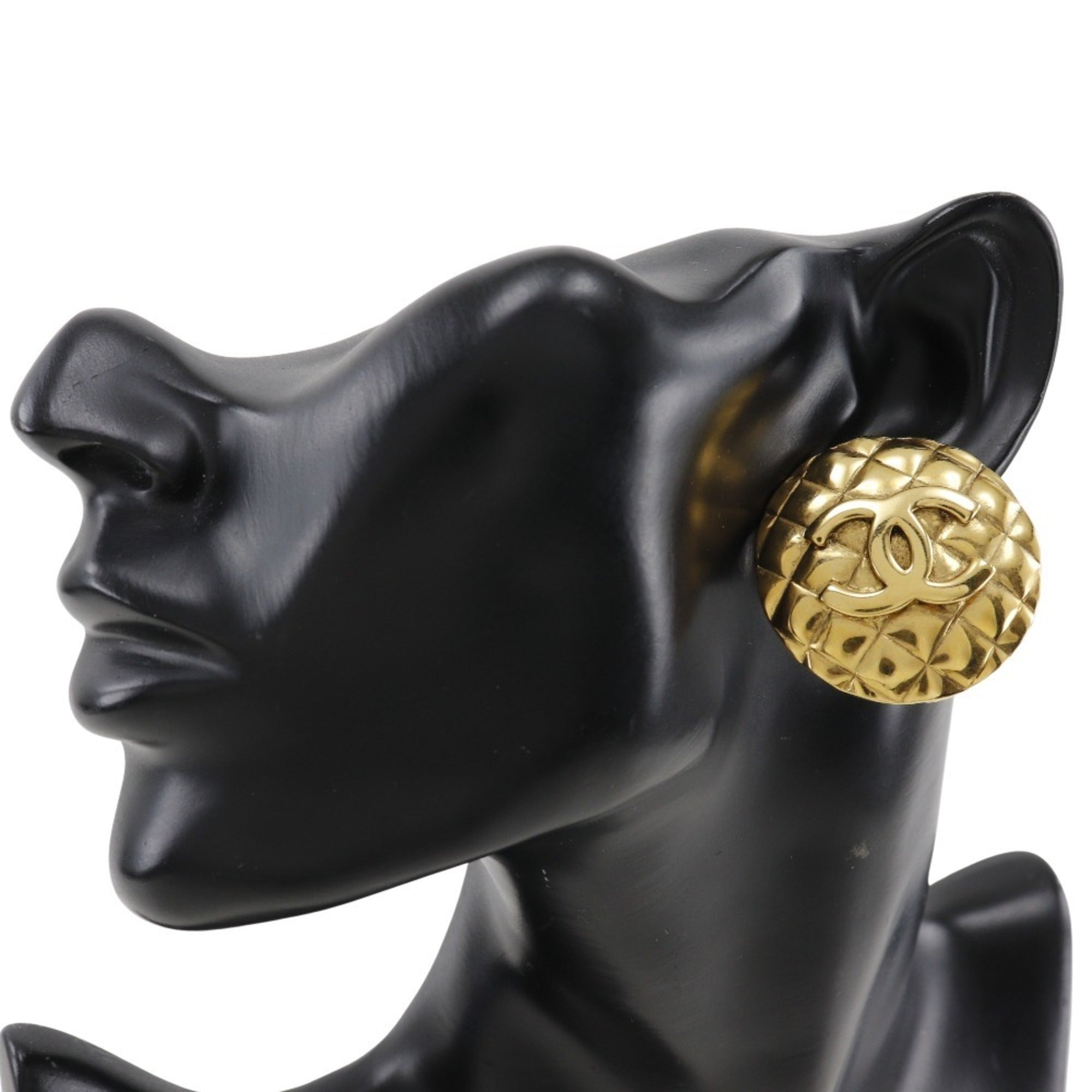 CC Logo Clip-On Earrings Metal