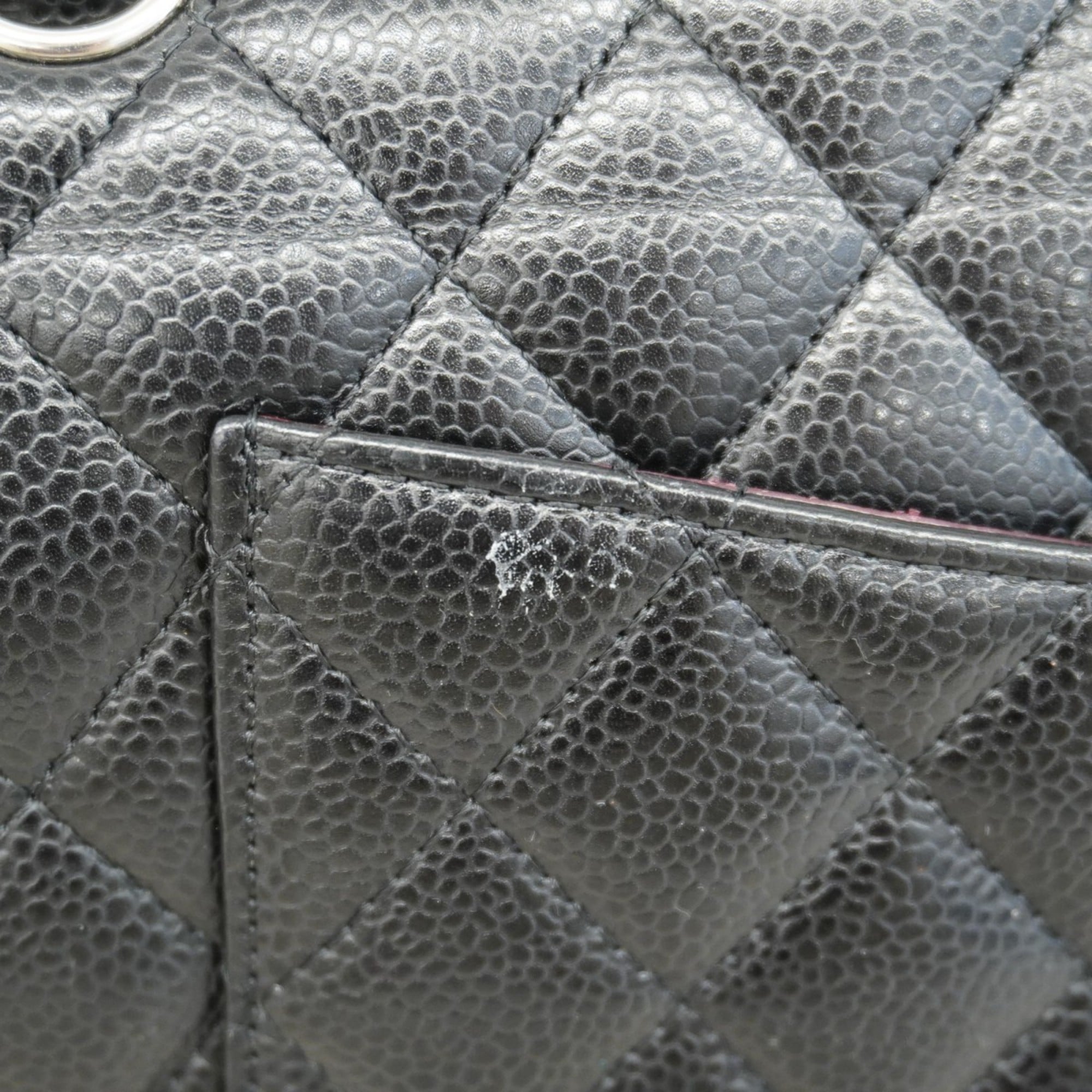 Classic Double Flap Bag Quilted Caviar Medium