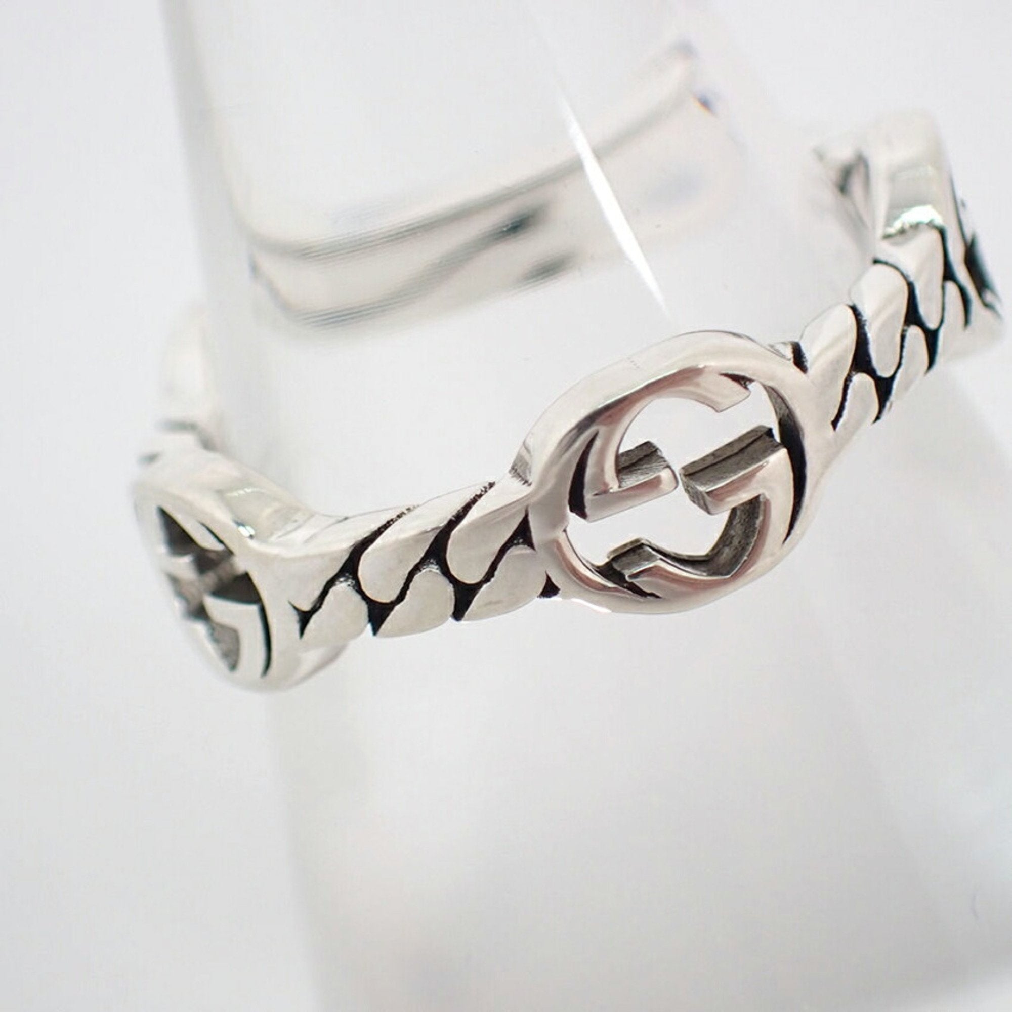 Interlocking G Ring Sterling Silver