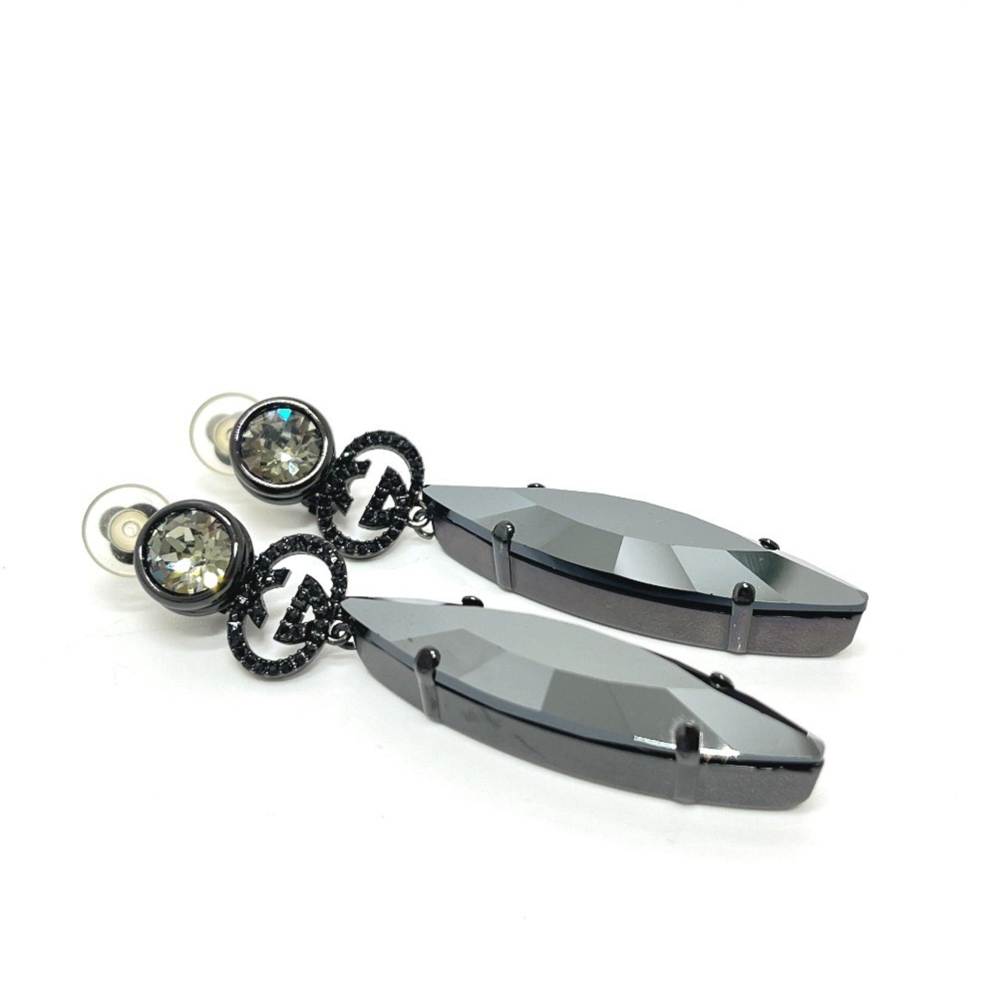 Crystal Clip-On Earrings Metal