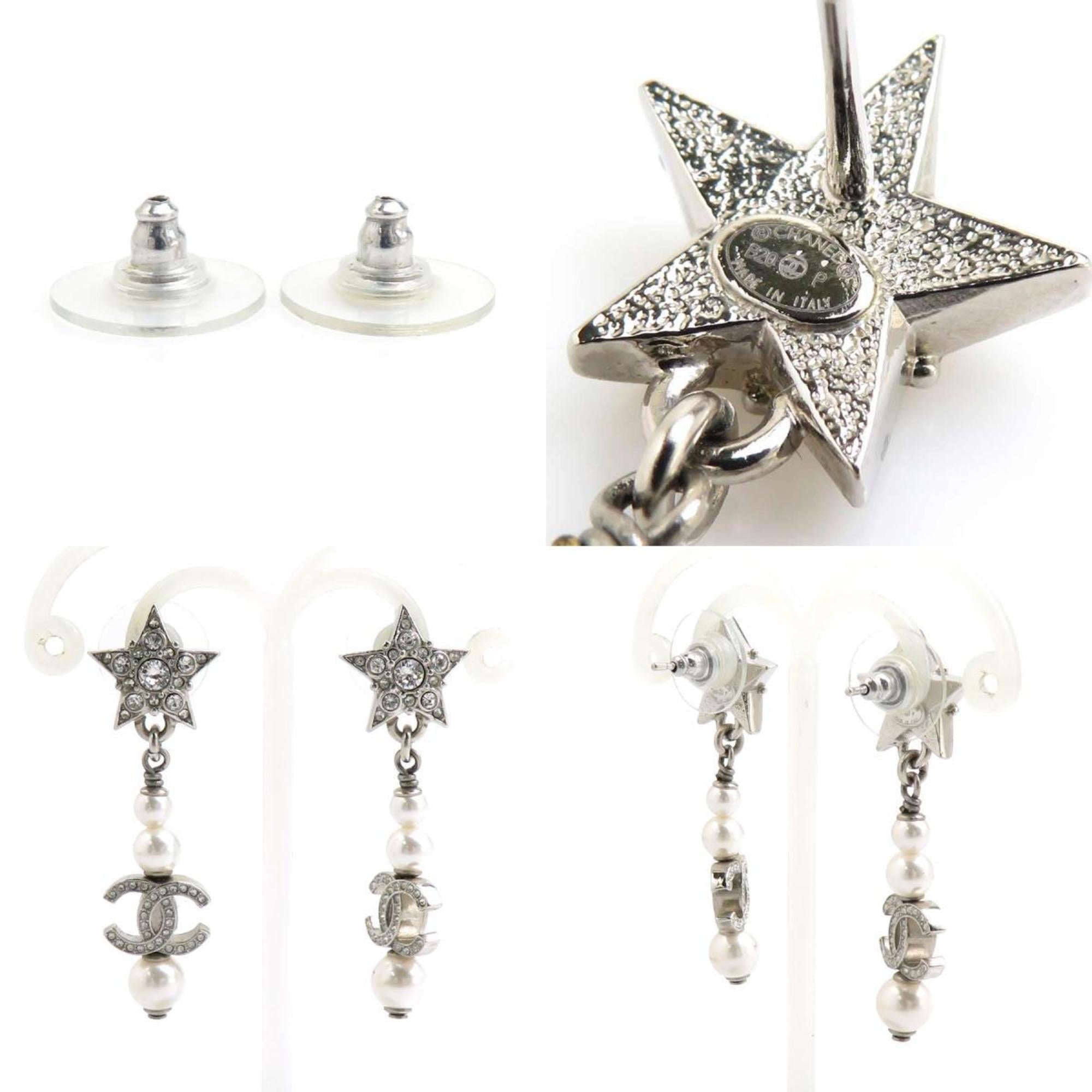 Earrings Pearl Silver-Tone Metal
