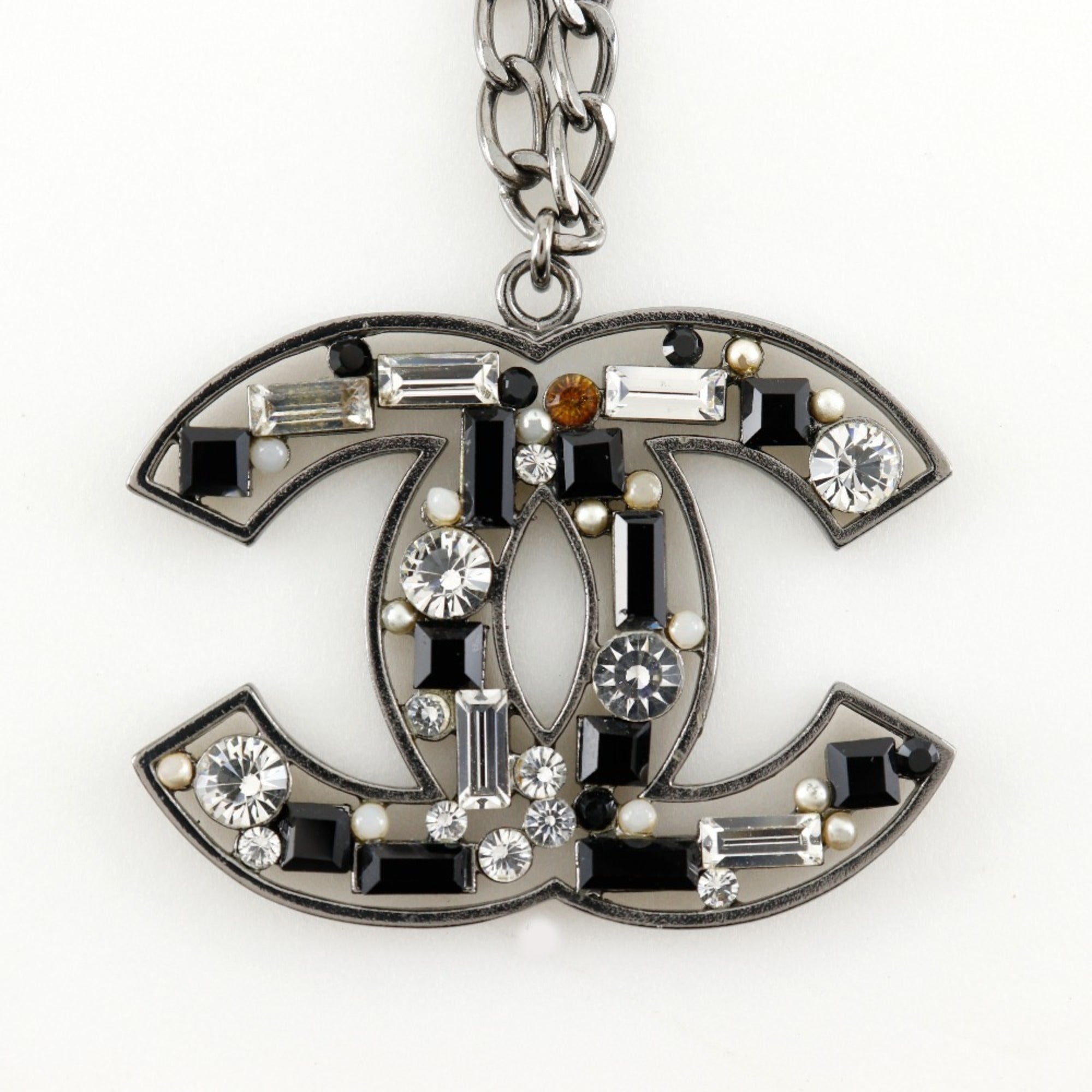 CC Logo Pendant Necklace Sterling Silver