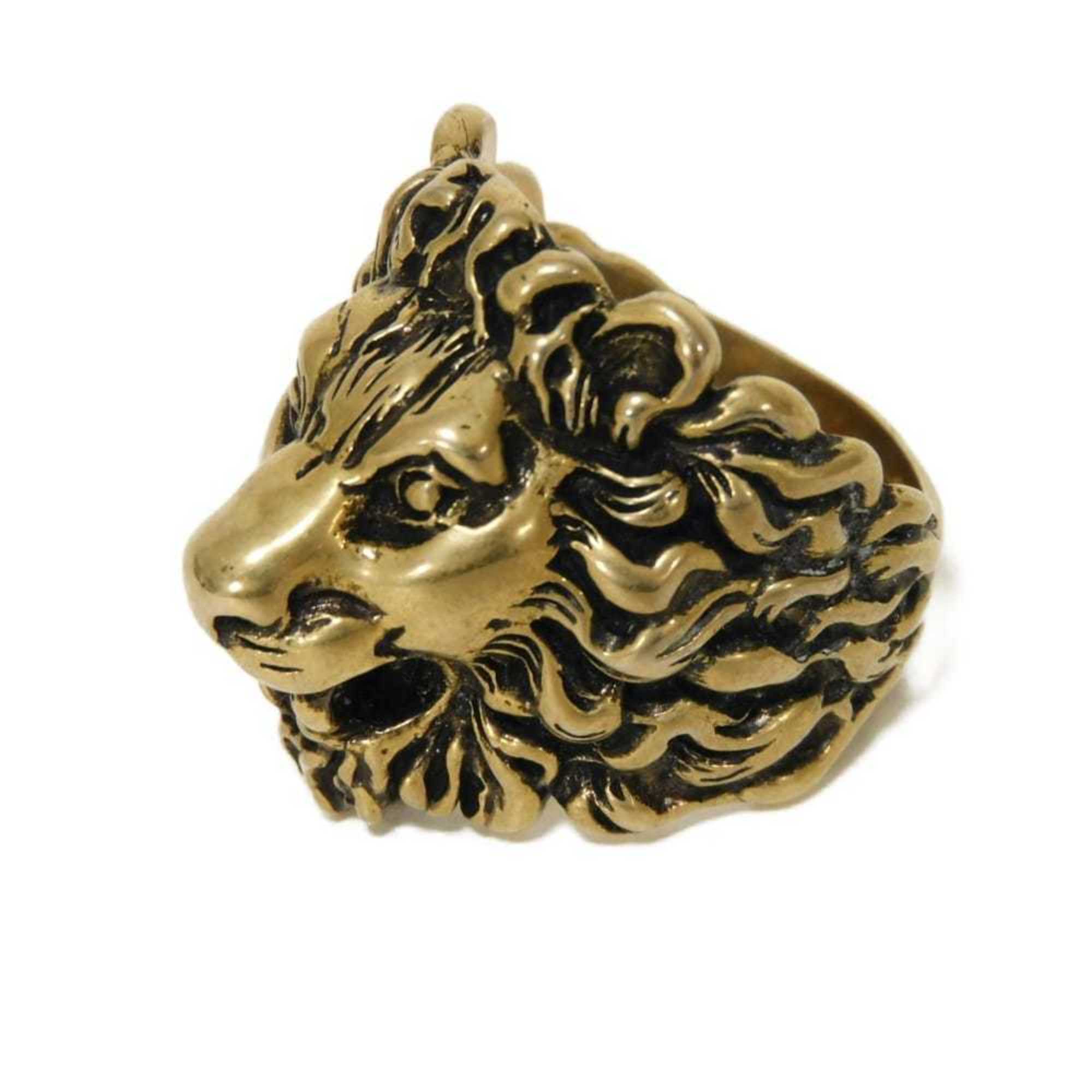Lion Head Ring Gold