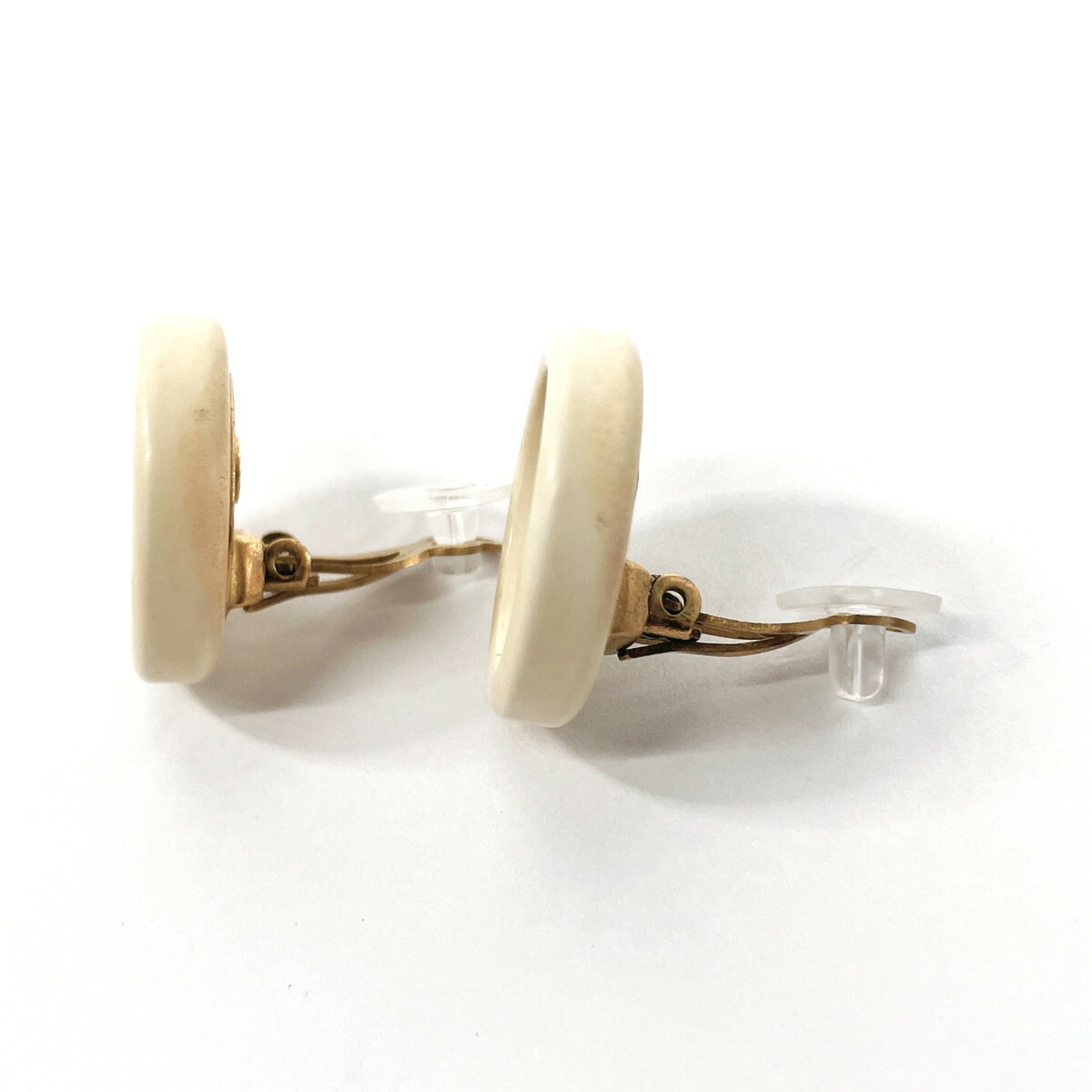 CC Logo Clip-On Earrings Metal