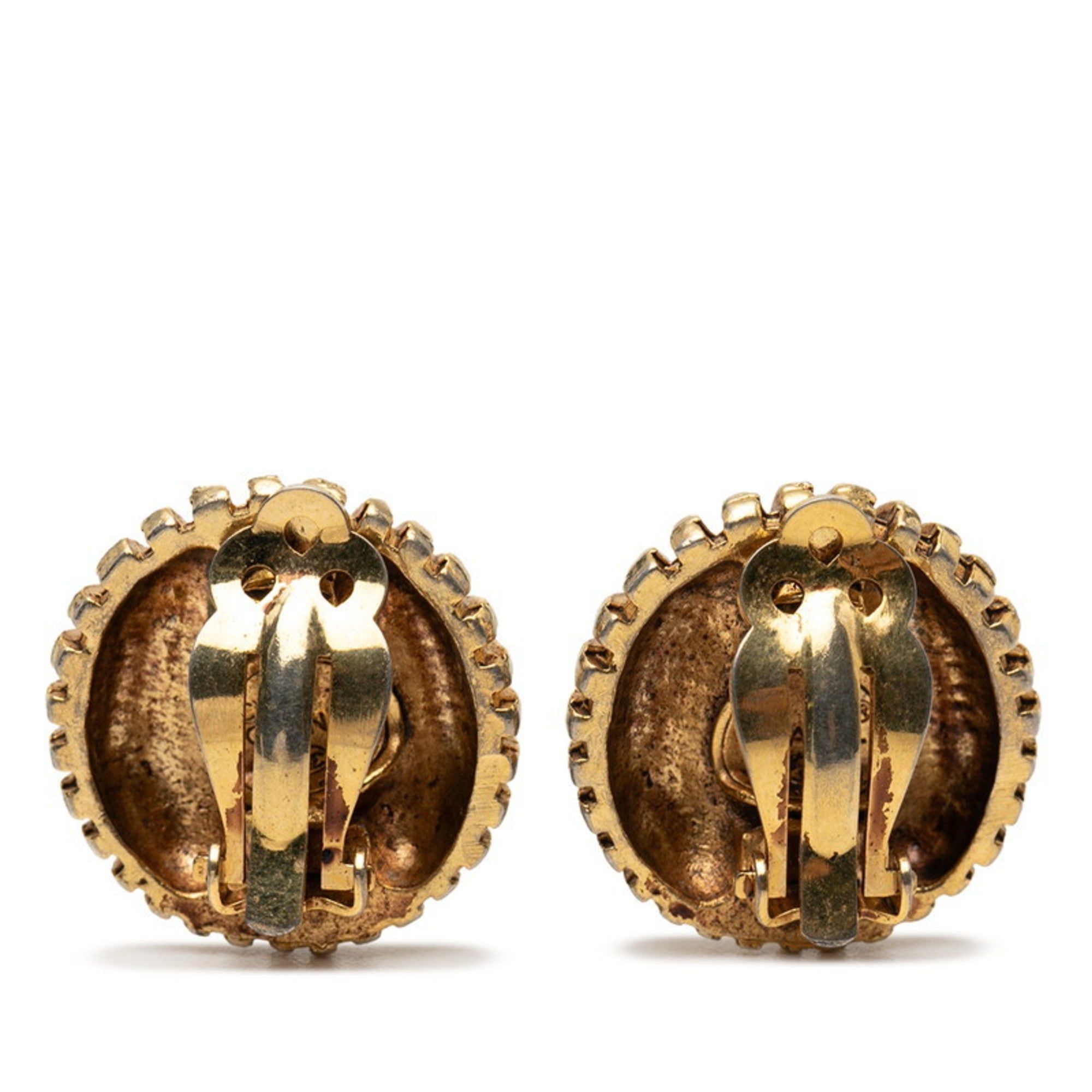 Clip-On Earrings Clip-On Gold-Tone Metal