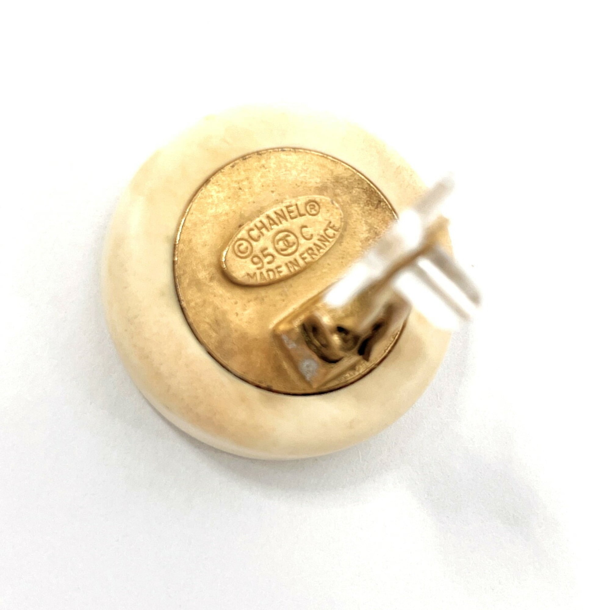 CC Logo Clip-On Earrings Metal