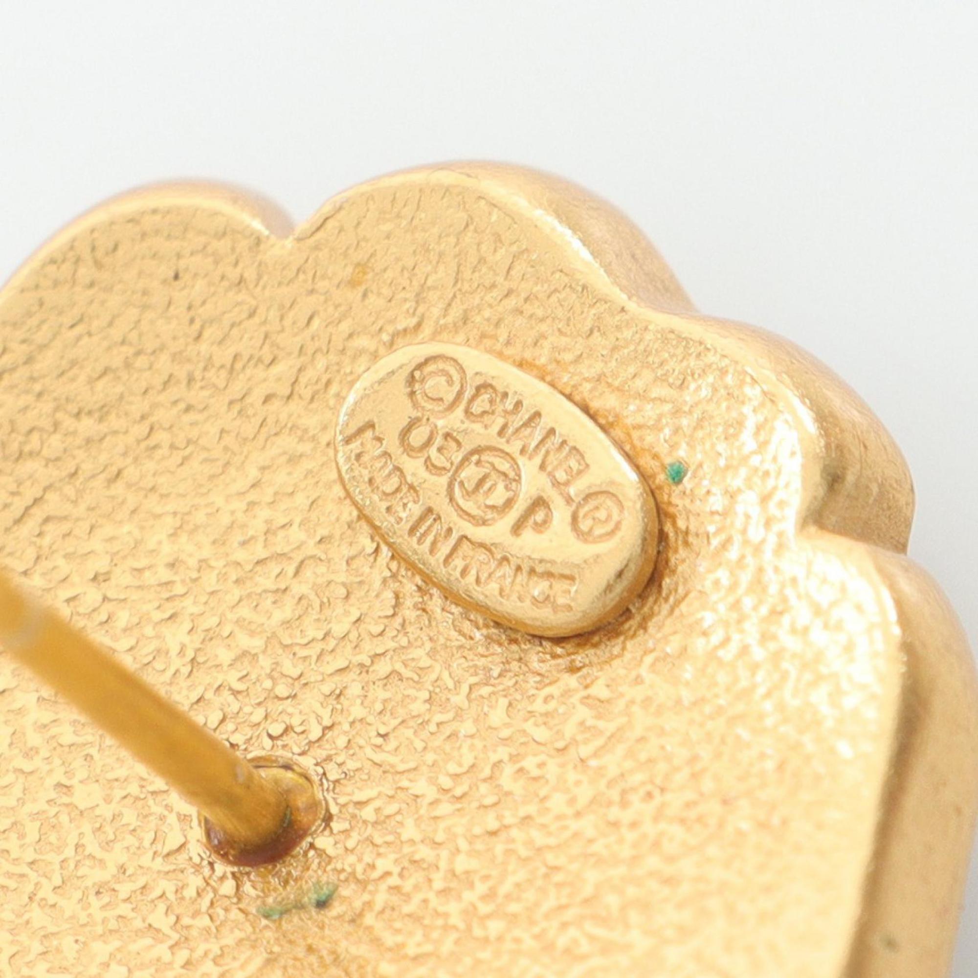 CC Logo Earrings Metal Gold-Tone Metal
